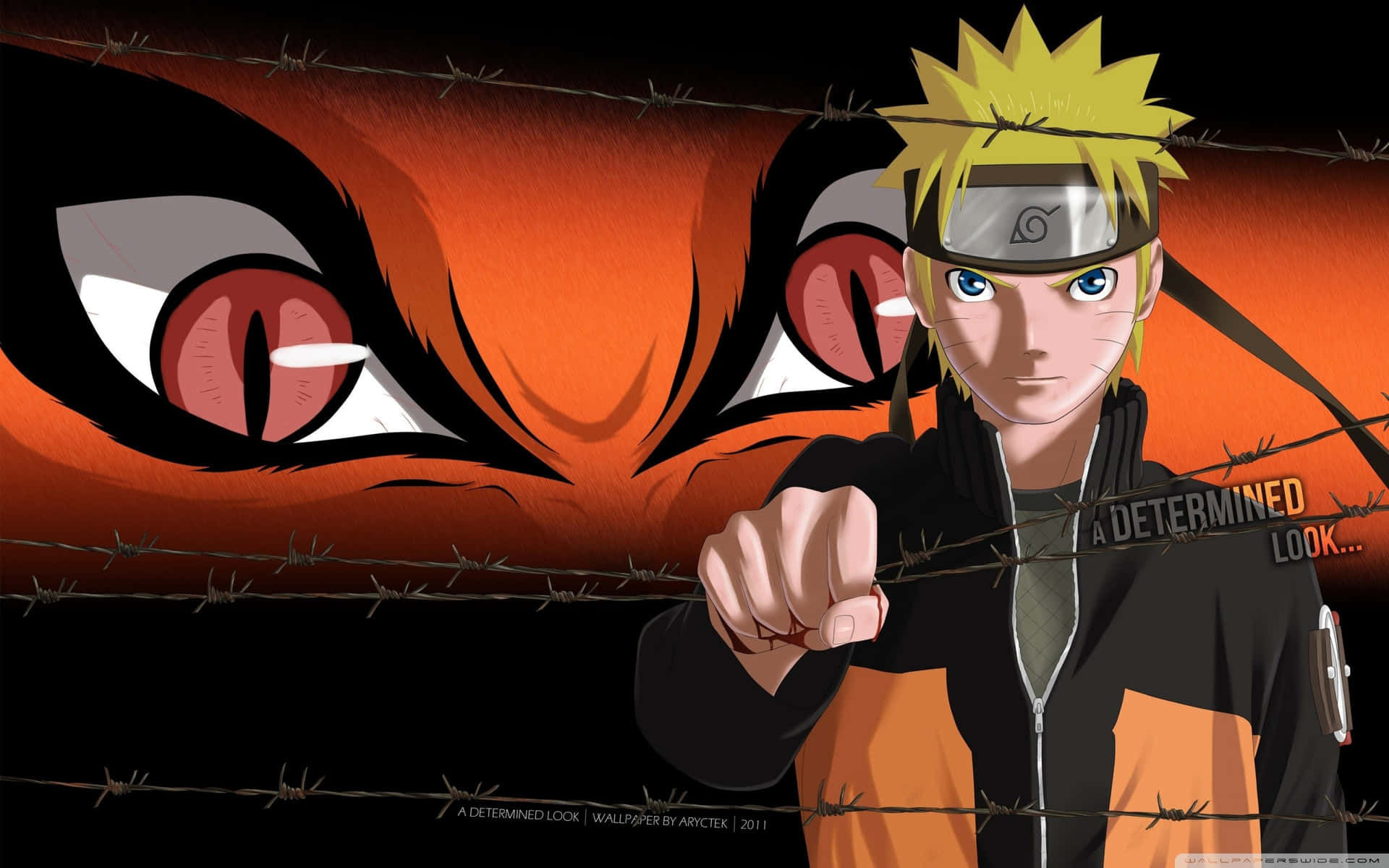 Naruto Uzumaki 4k Holding Barbed Wire Background