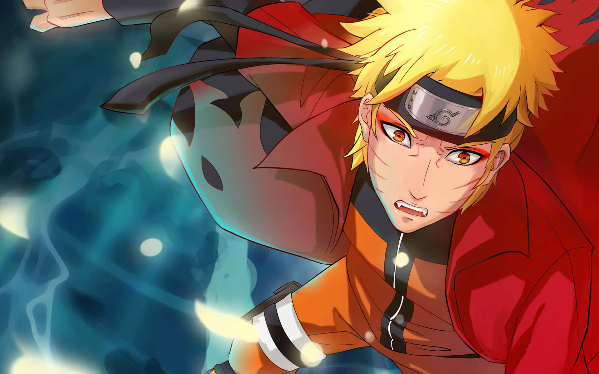 Naruto Uzumaki Action Pose Background