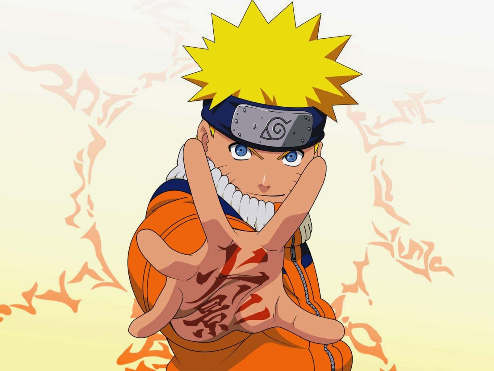 Naruto Uzumaki, Alone And Focused Background