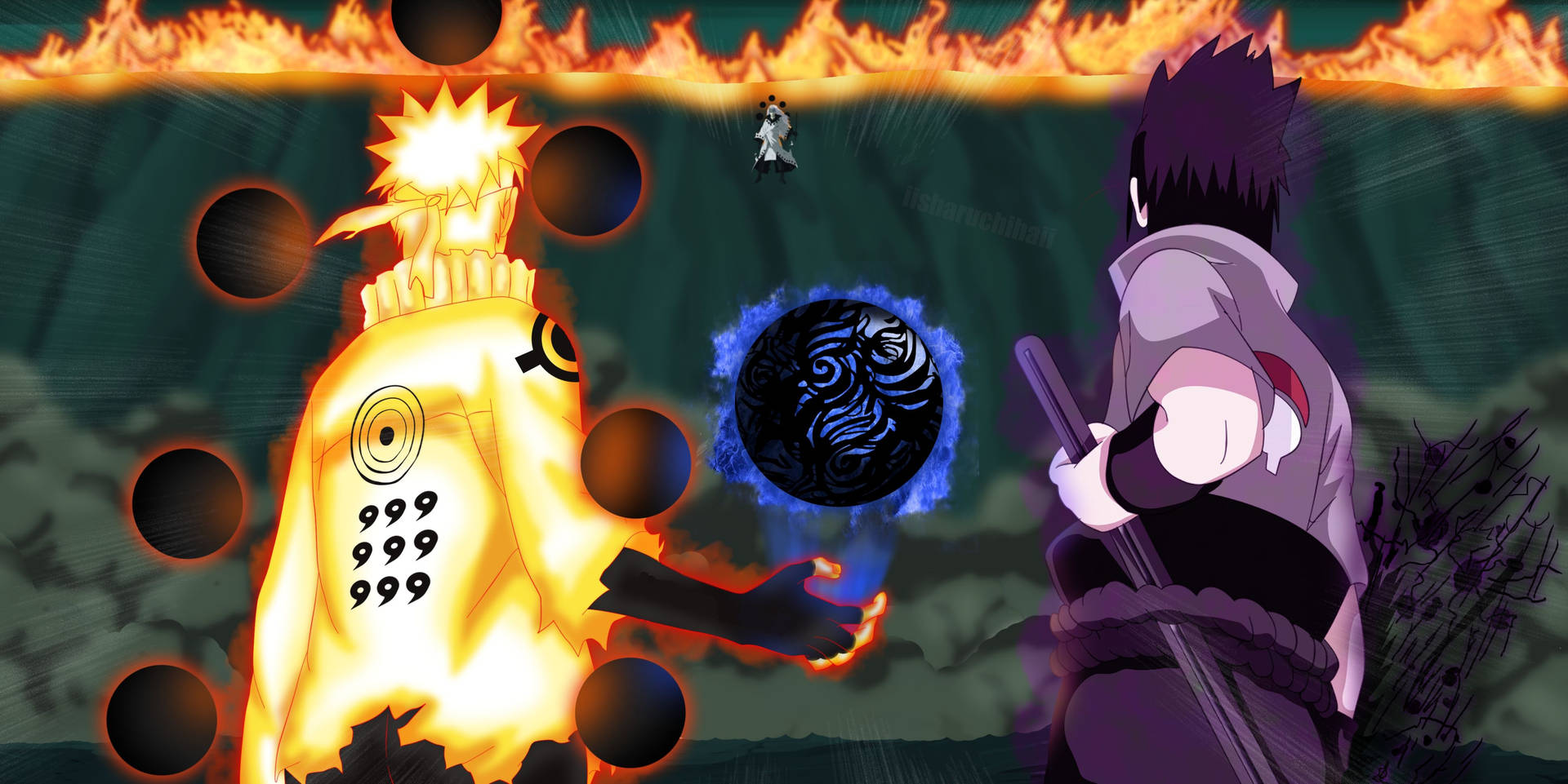 Naruto Uzumaki And Sasuke Uchiha 4k Background