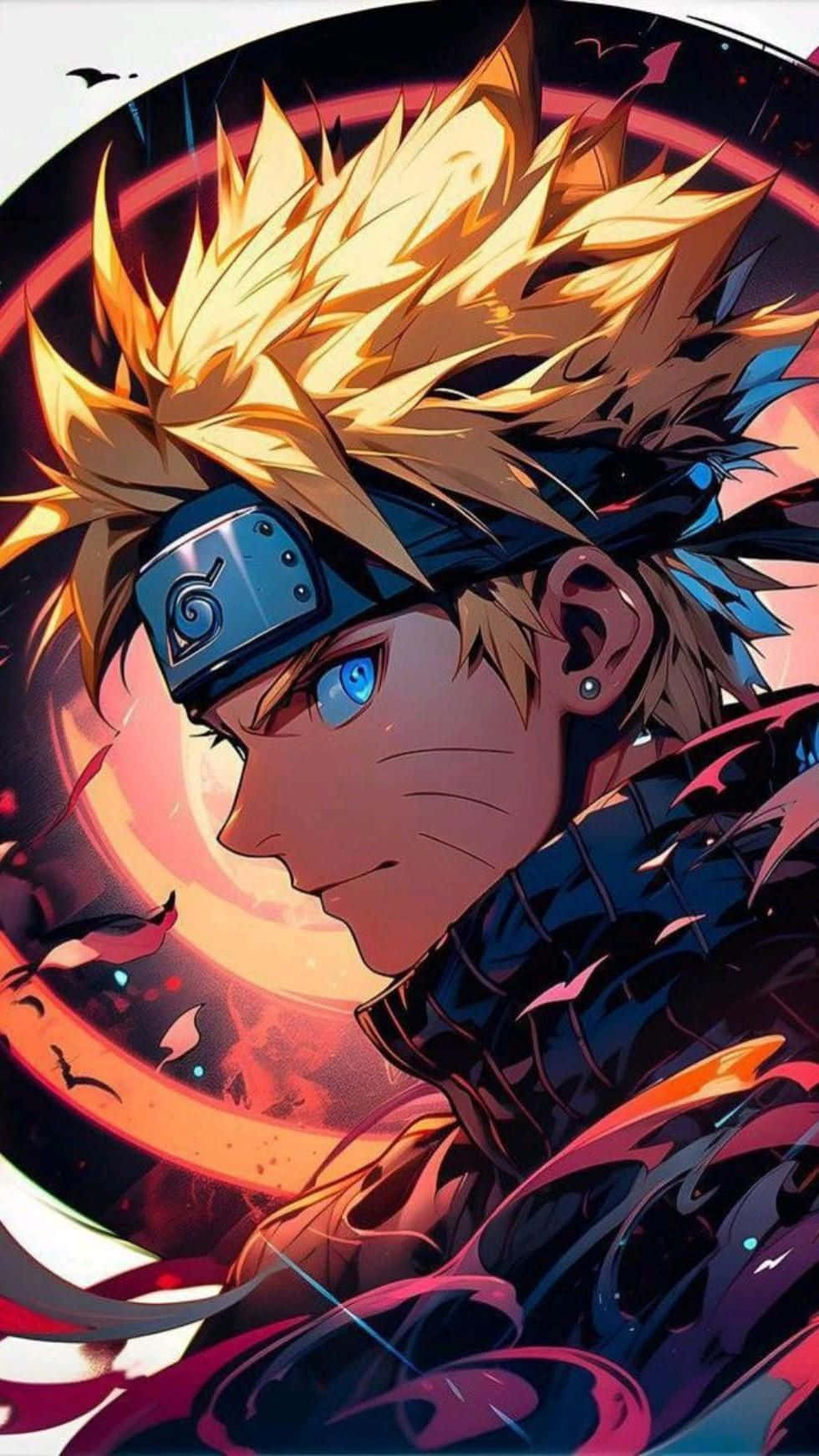 Naruto Uzumaki Artistic Portrait Background