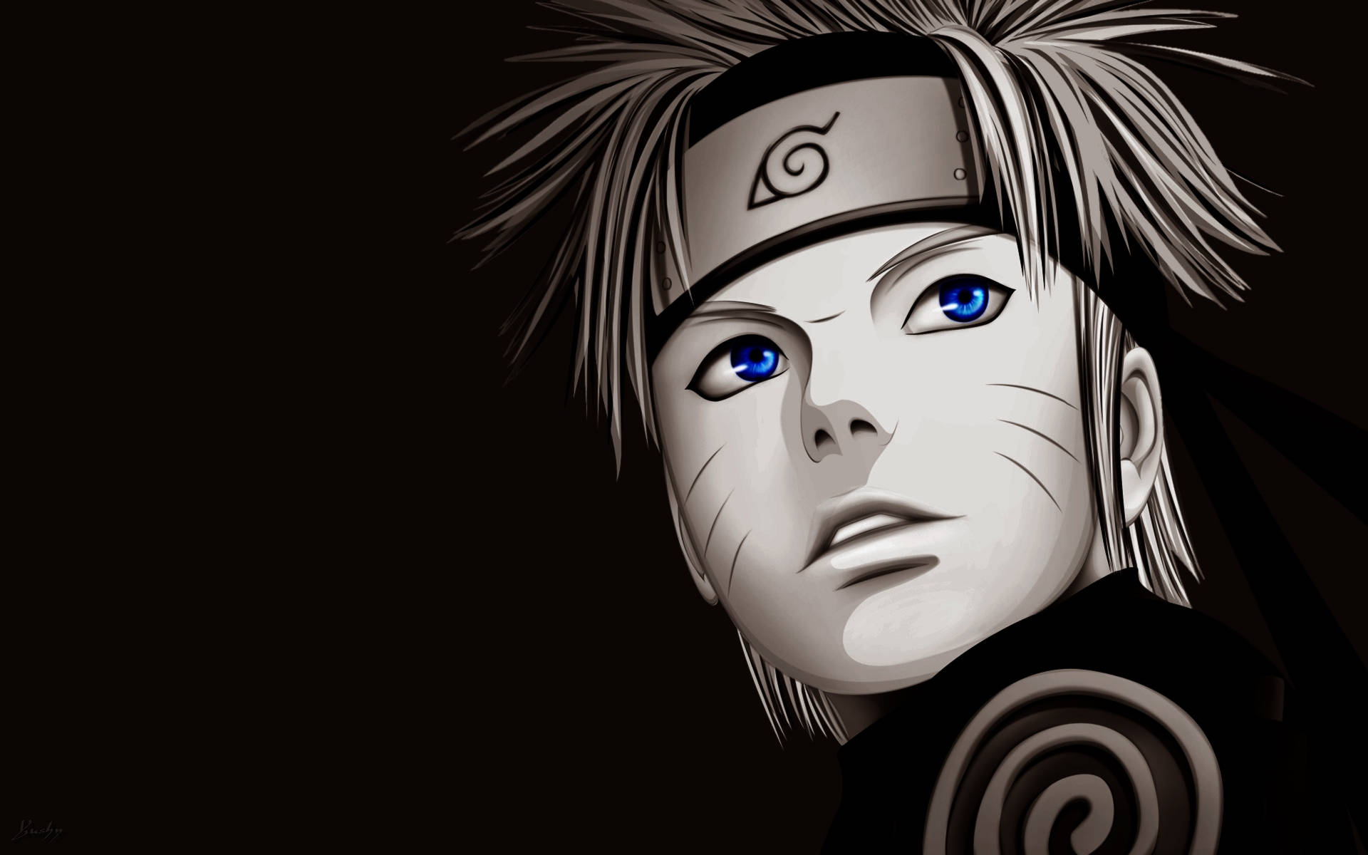 Naruto Uzumaki Blue Eyes Background