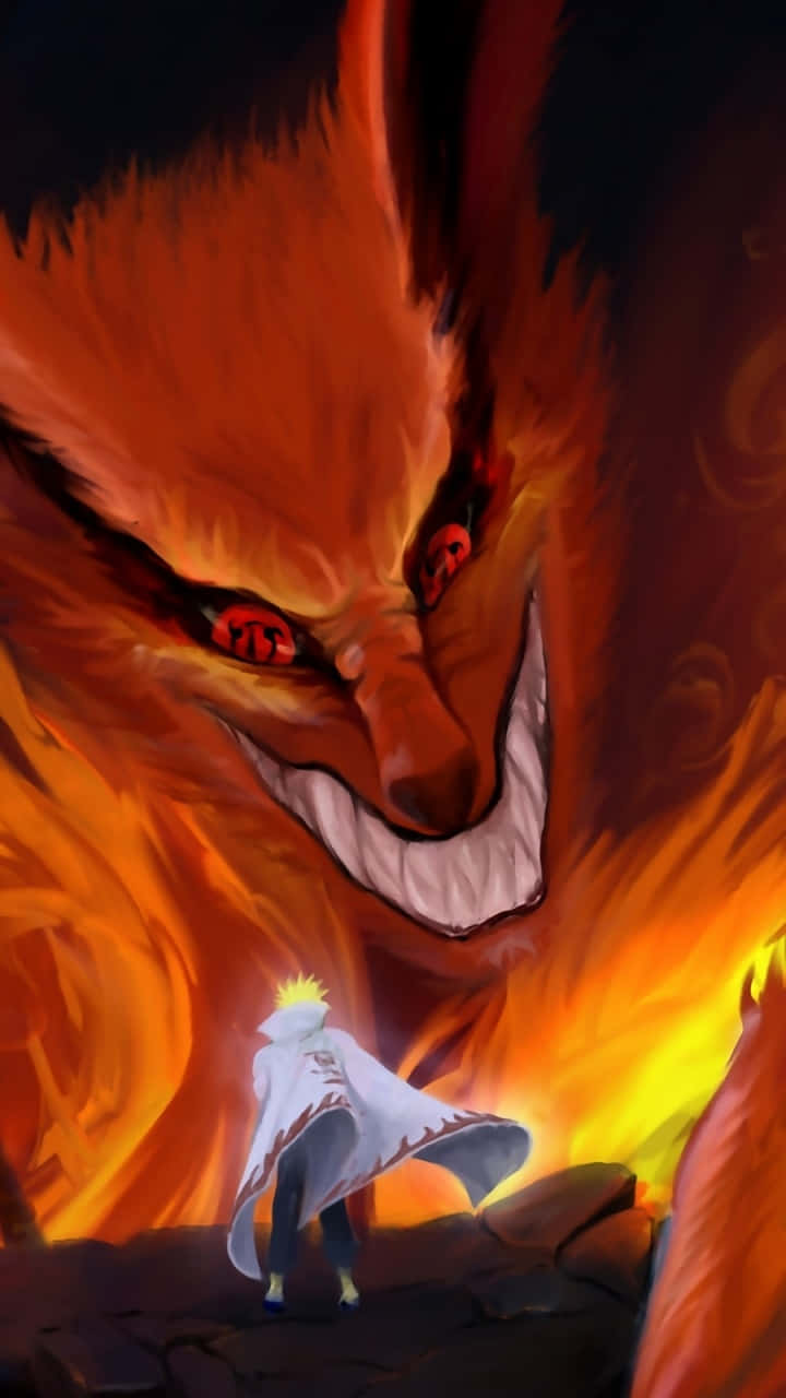 Naruto Uzumaki Channels The Nine Tails Background