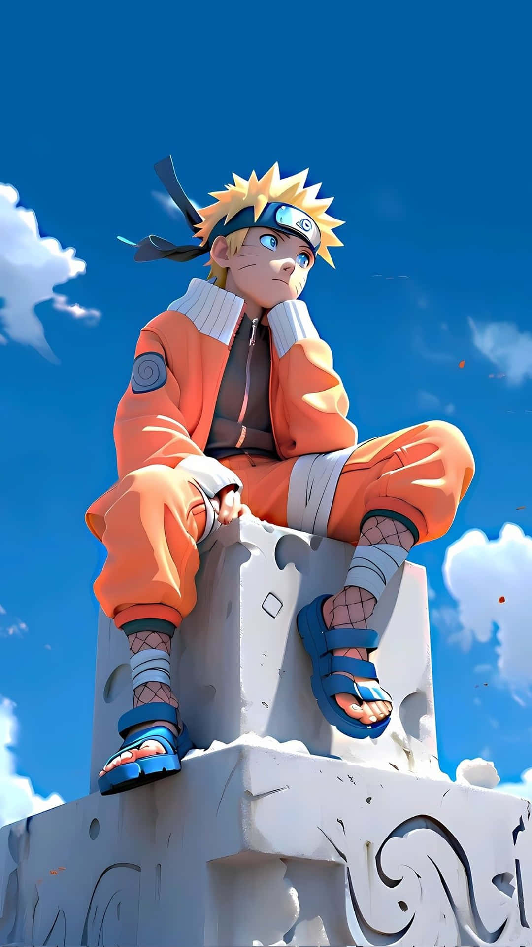 Naruto_ Uzumaki_ Contemplative_ Moment Background