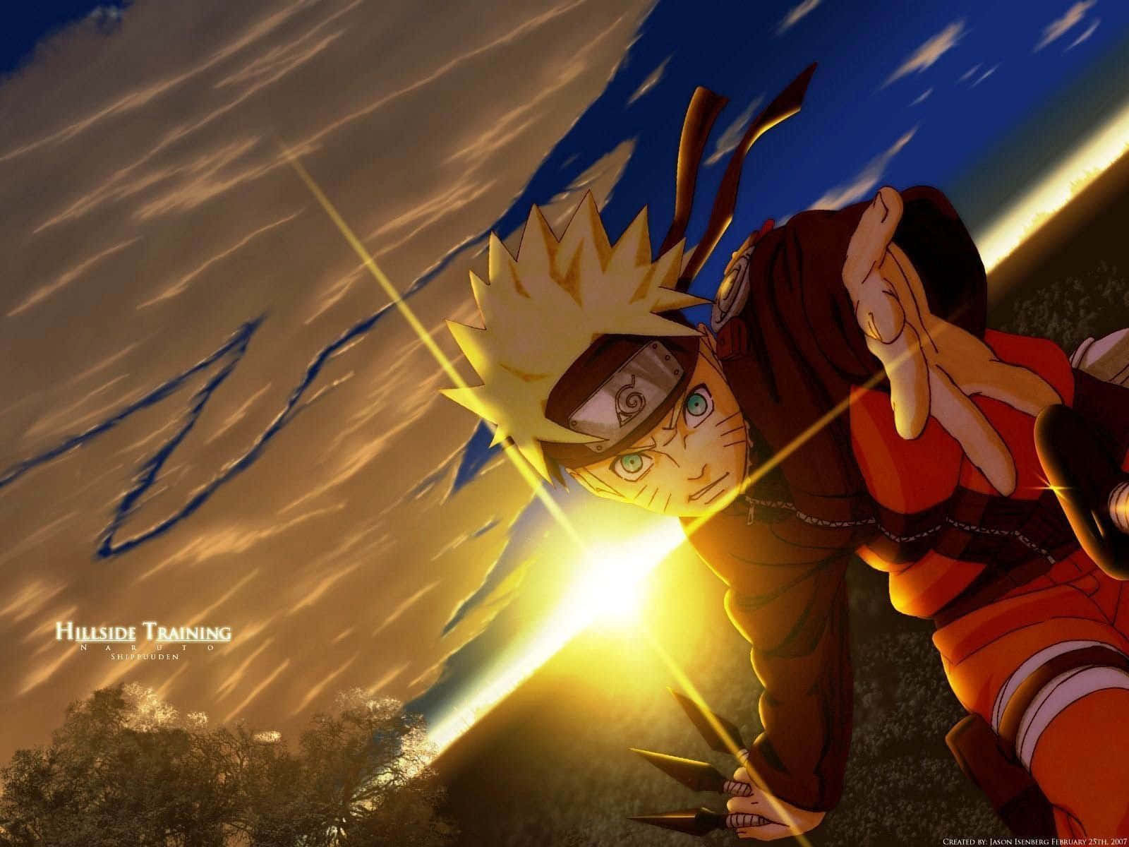 Naruto Uzumaki Doing Ninja Training