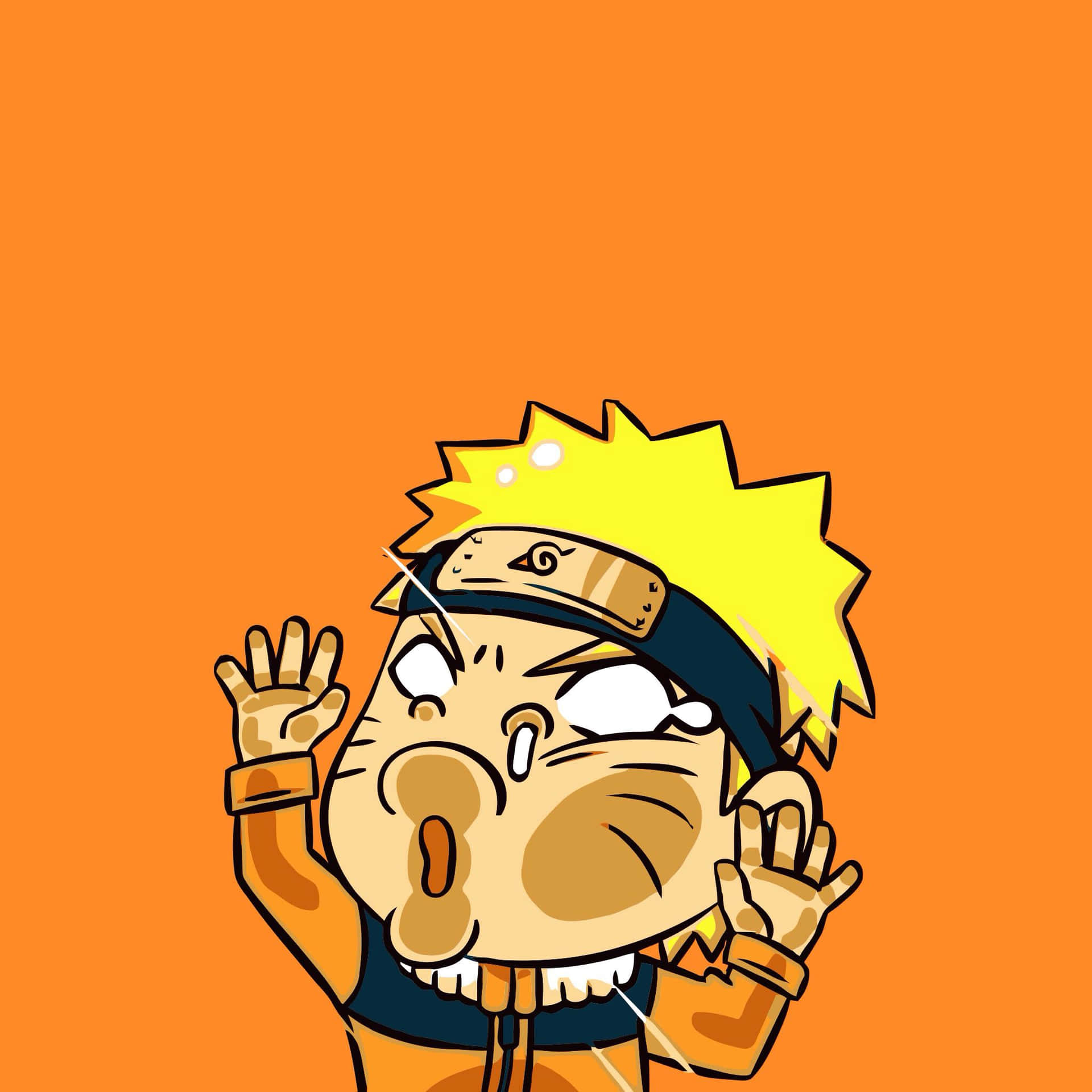 Naruto Uzumaki In Chibi Style Background
