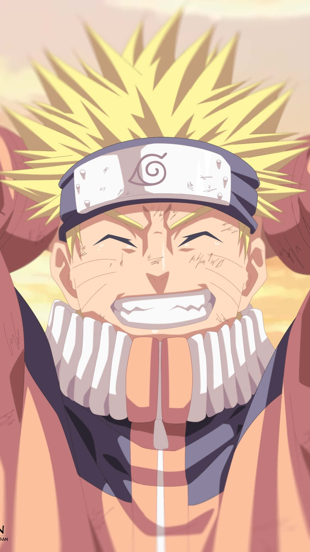 Naruto Uzumaki Joyful Expressioni Phone Wallpaper Background