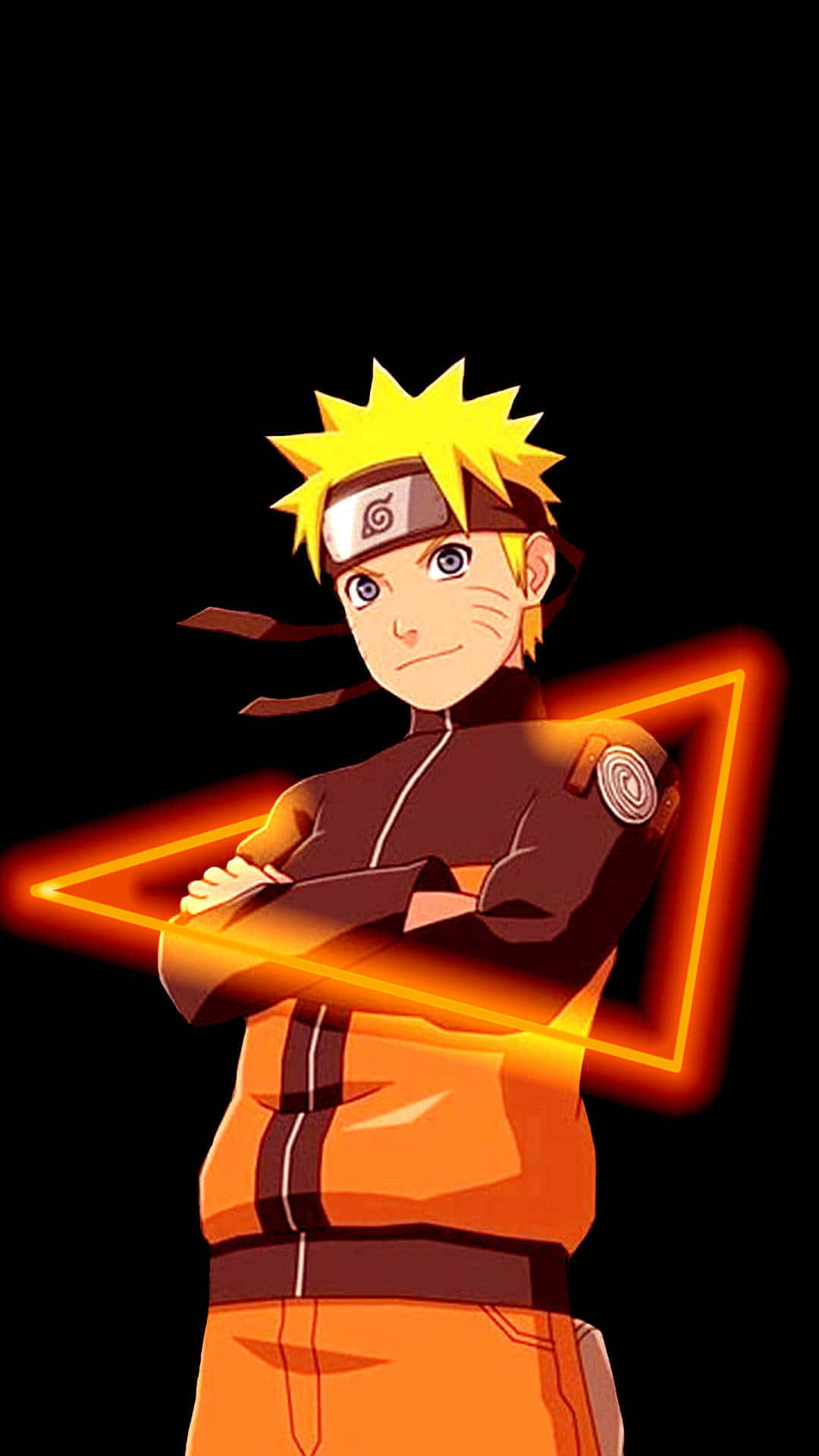 Naruto_ Uzumaki_ Neon_ Outline_ Phone_ Wallpaper Background