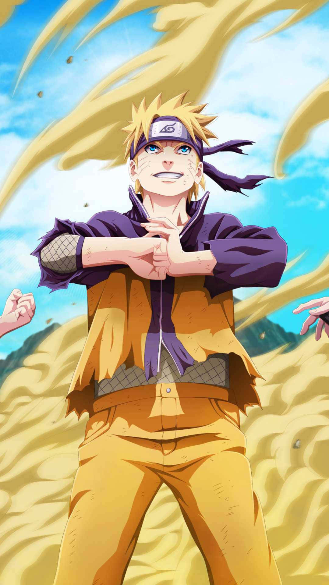 Naruto Uzumaki Sand Background Background