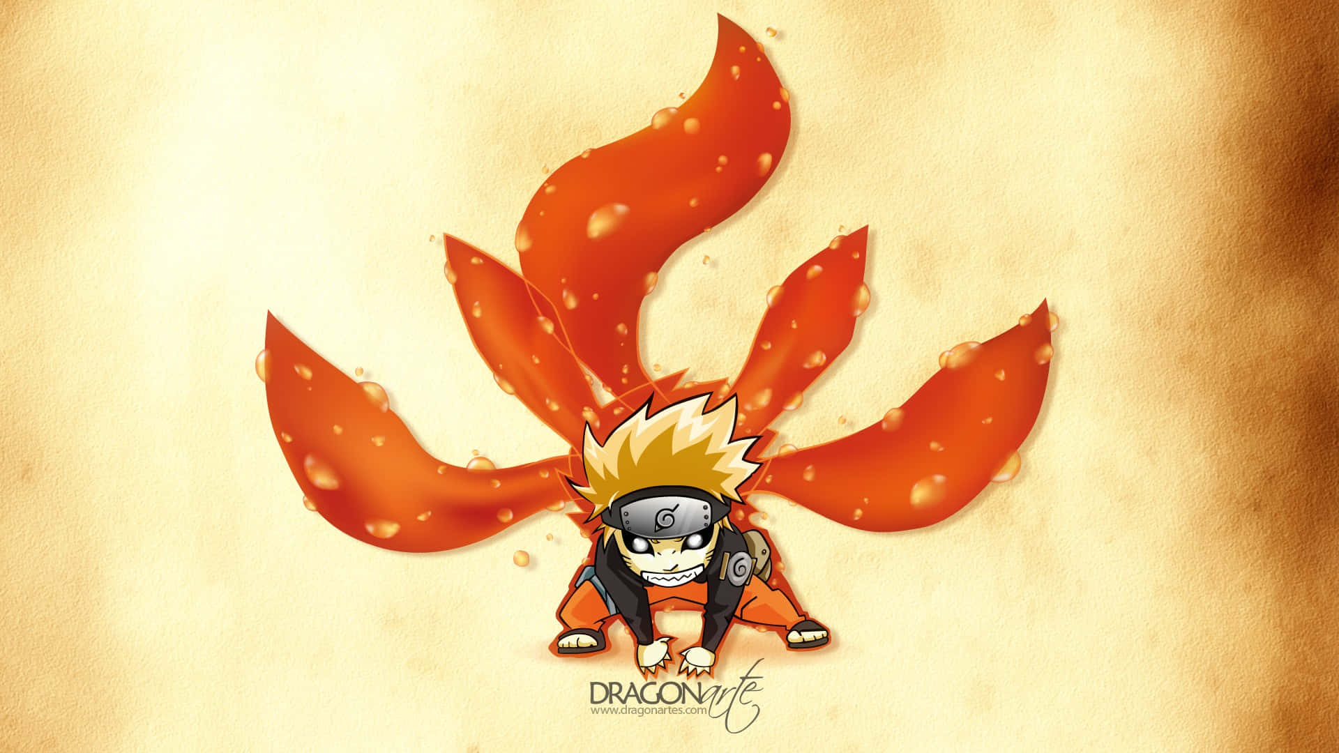 Naruto Uzumaki, The Hero Possessing The Nine Tails Background