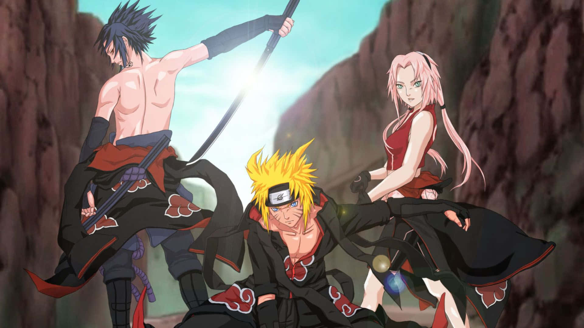 Naruto Uzumaki - The Seventh Hokage With Epic Chakra Background