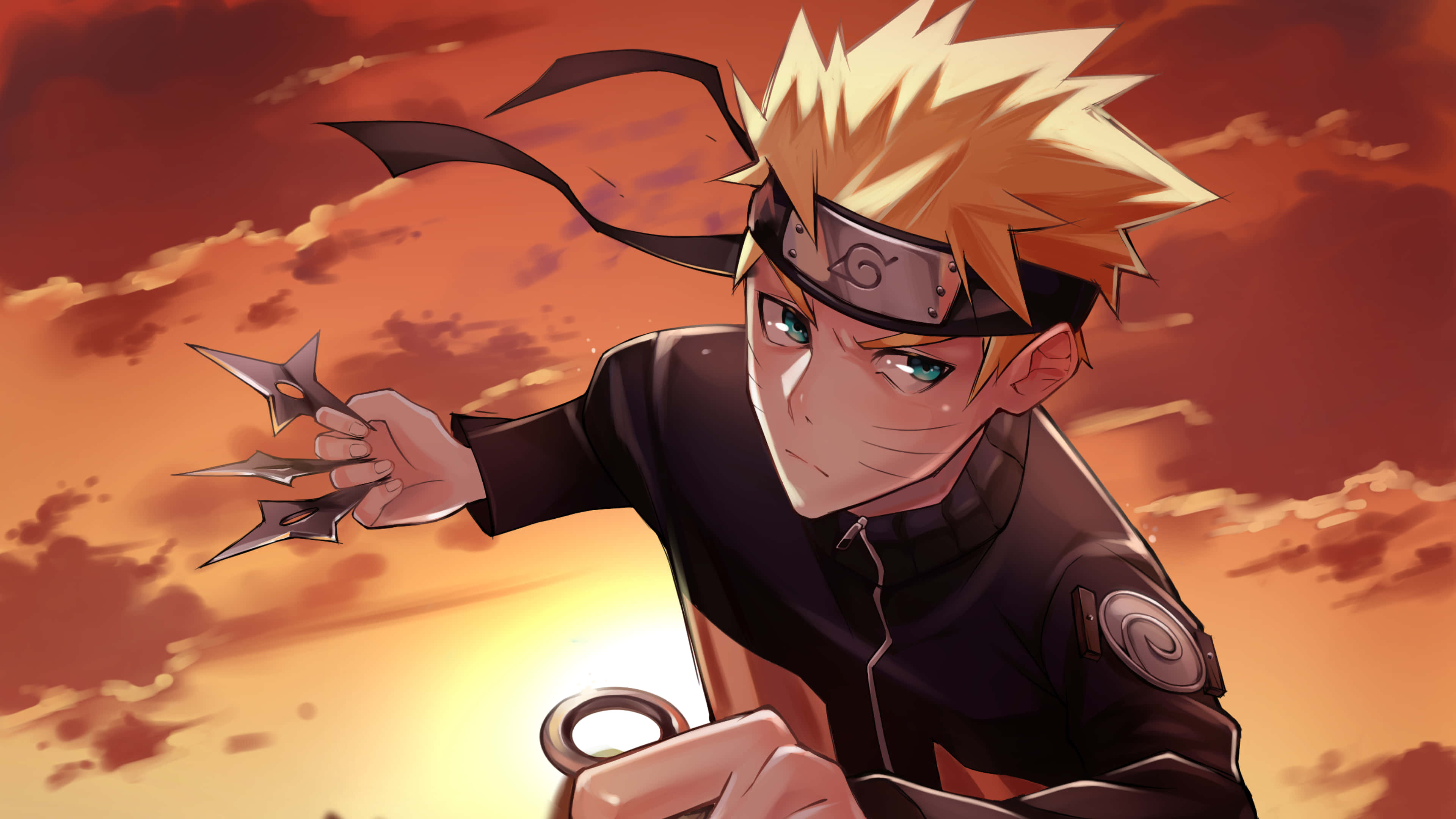 Naruto Uzumaki Unleashed In Colorful 4k Wallpaper. Background