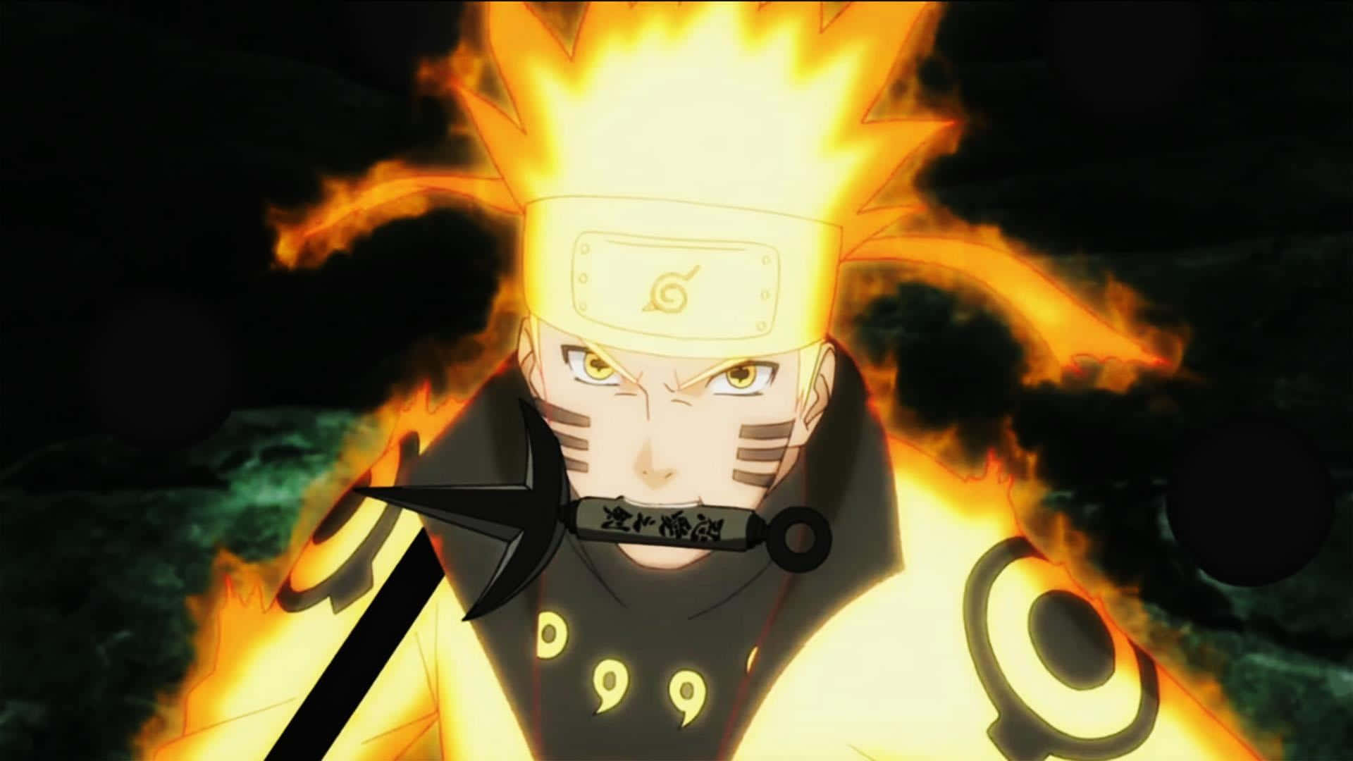 Naruto Uzumaki Unleashing The Power Of Sage Mode Background