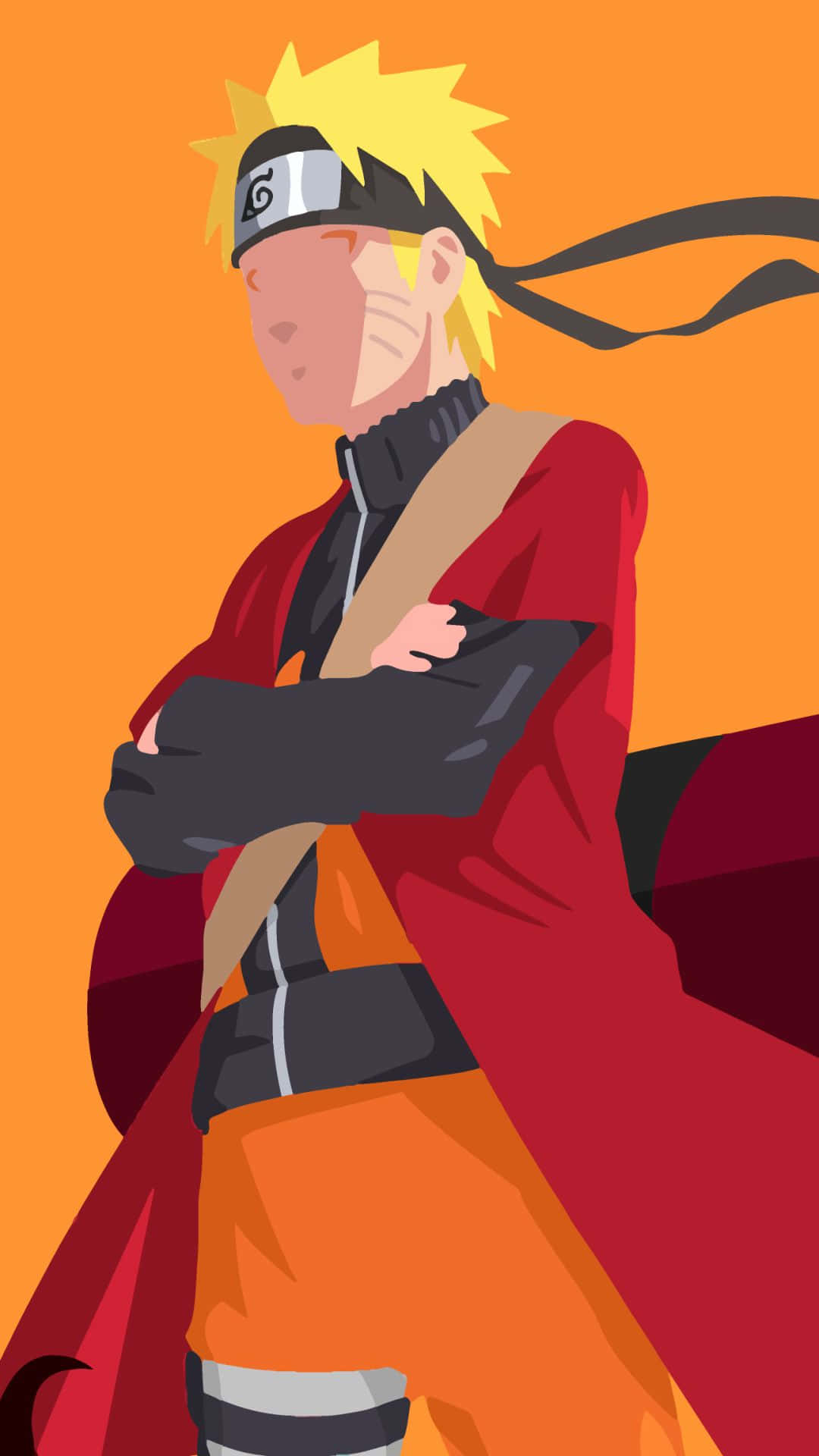Naruto_ Uzumaki_ Vector_ Art_i Phone X_ Background Background
