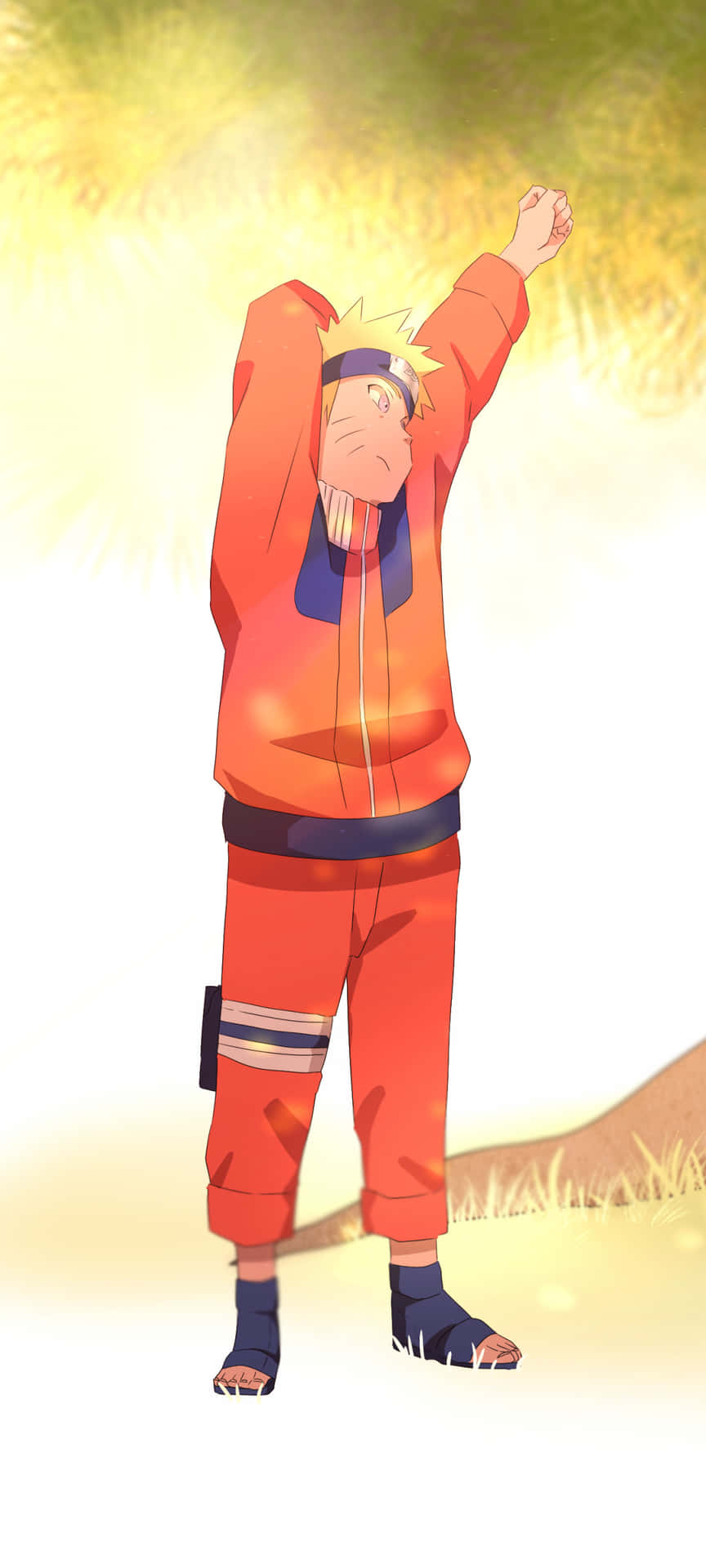 Naruto Uzumaki Victory Pose Background