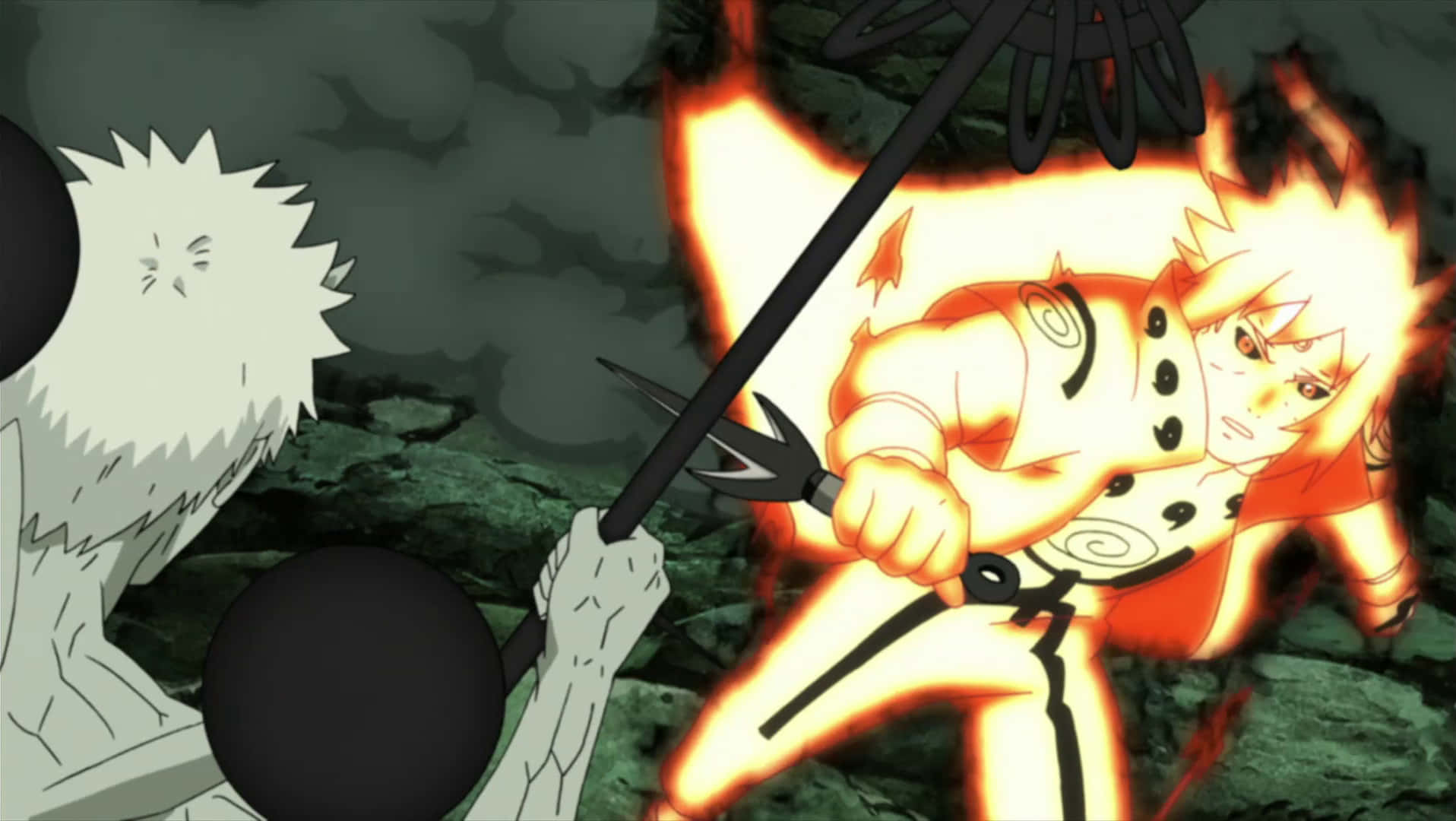 Naruto Uzumaki With The Nine Tails Chakra Background