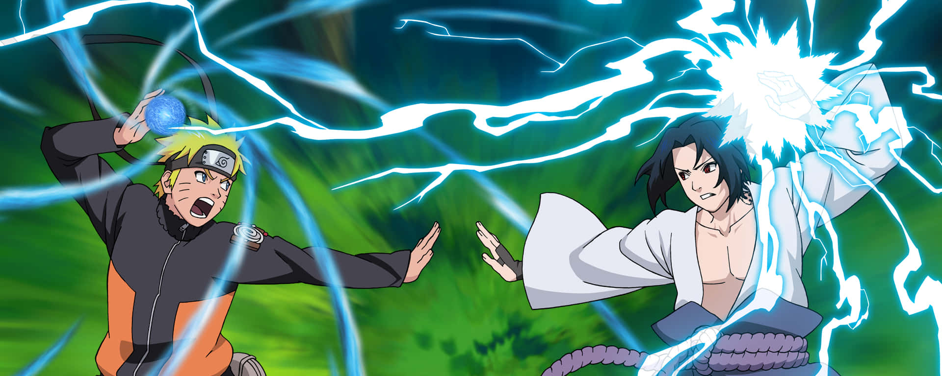 Naruto_vs_ Sasuke_ Electric_ Showdown Background