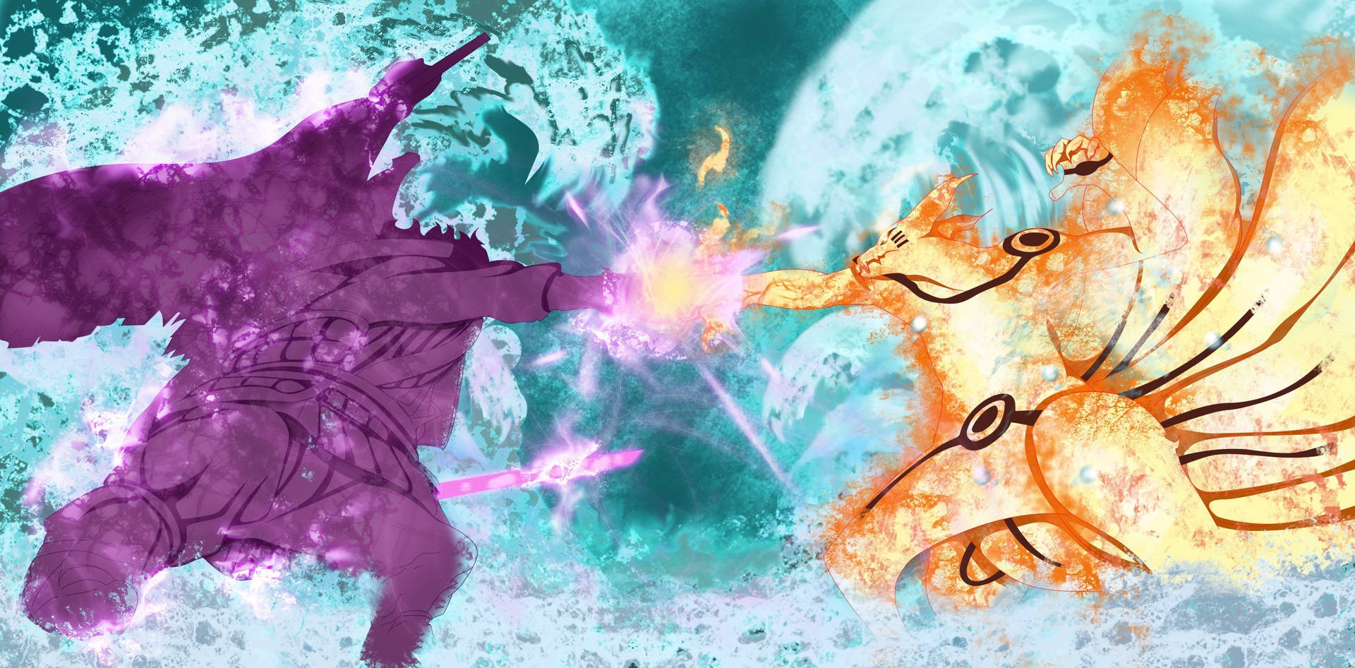 Naruto Vs Sasuke In Final Forms