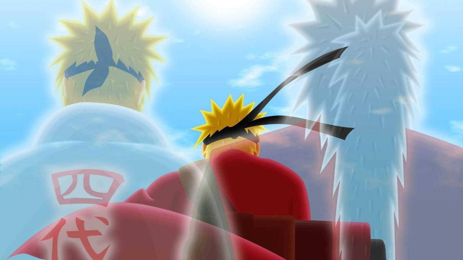 Naruto With Minato And Jiraiya Background