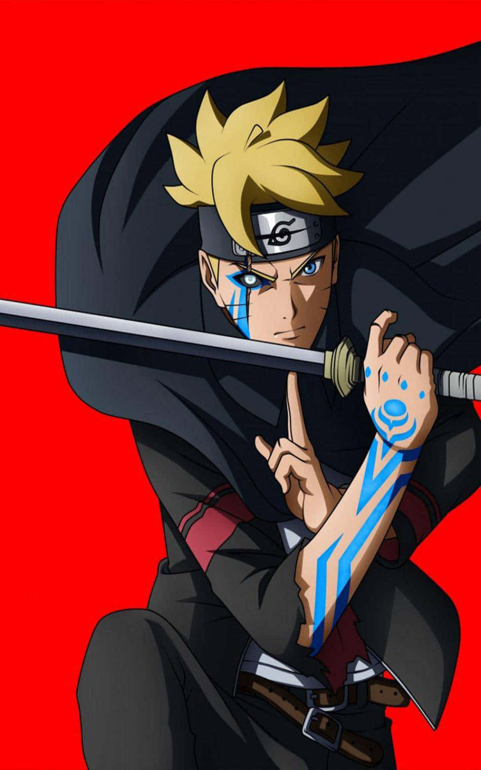 Naruto_with_ Sword_ Red_ Background Background