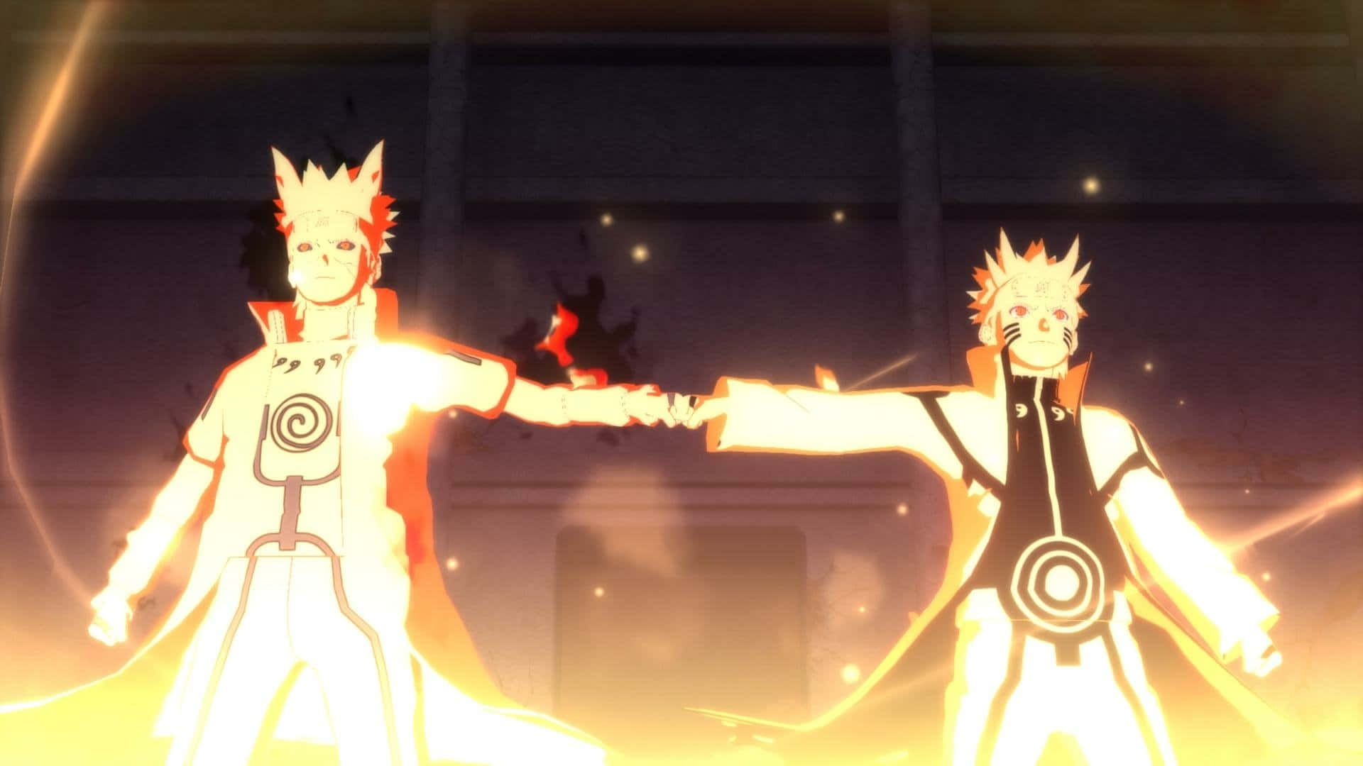 Narutoand Minato Linking Powers Background
