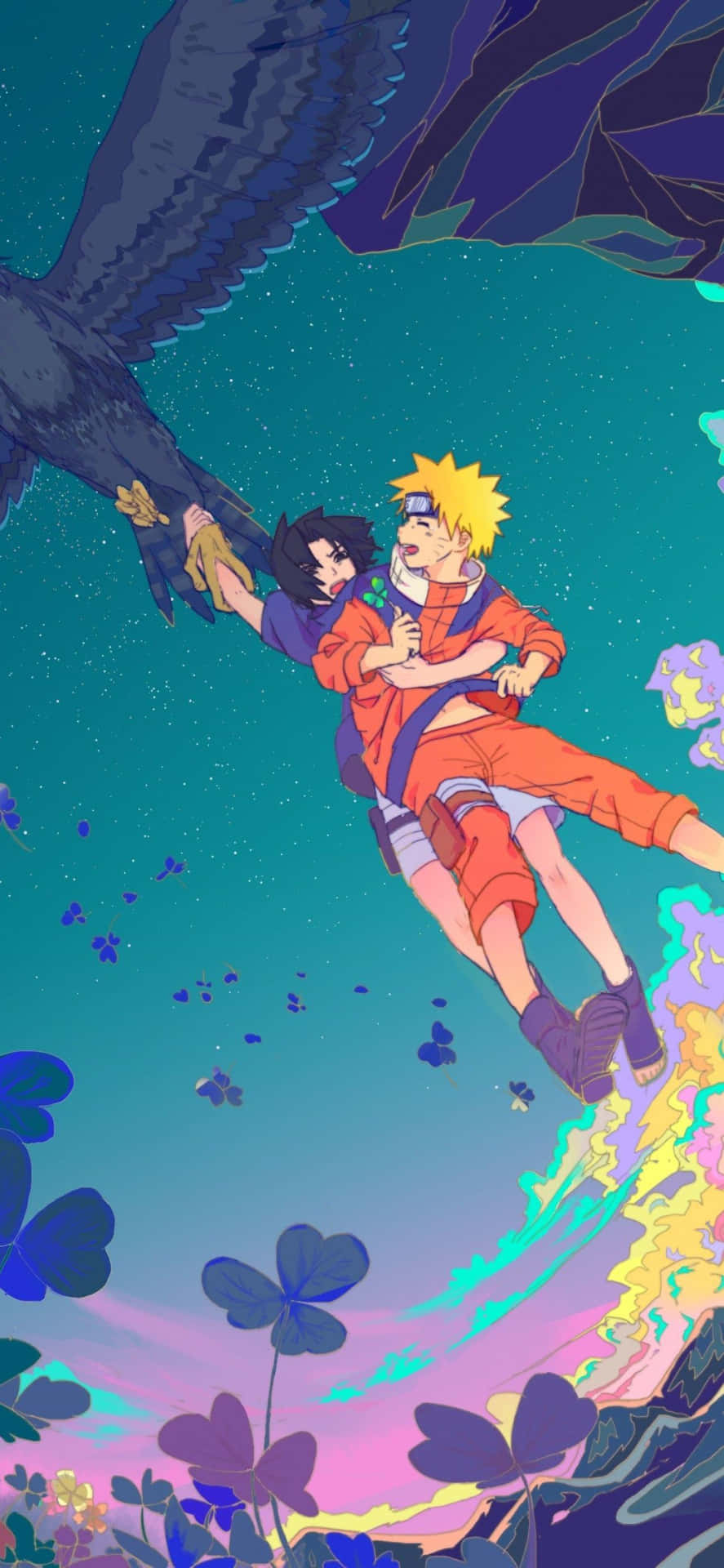 Narutoand Sasuke Epic Sky Battle