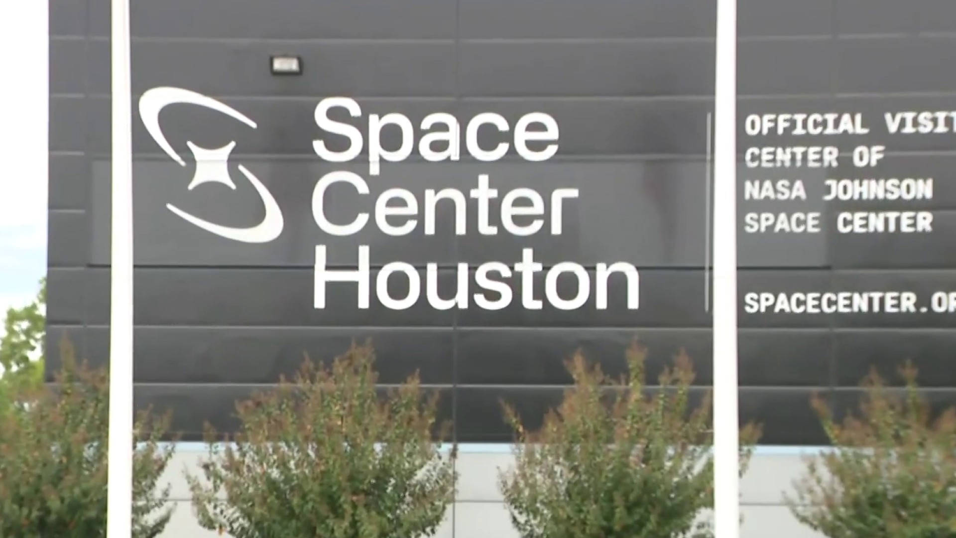 Nasa Houston Space Center Sign Background