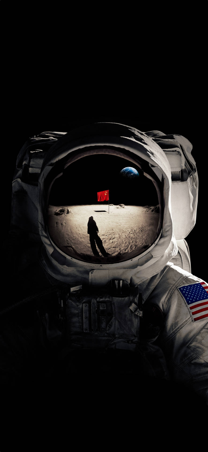 Nasa Iphone Astronaut Soviet Flag Background