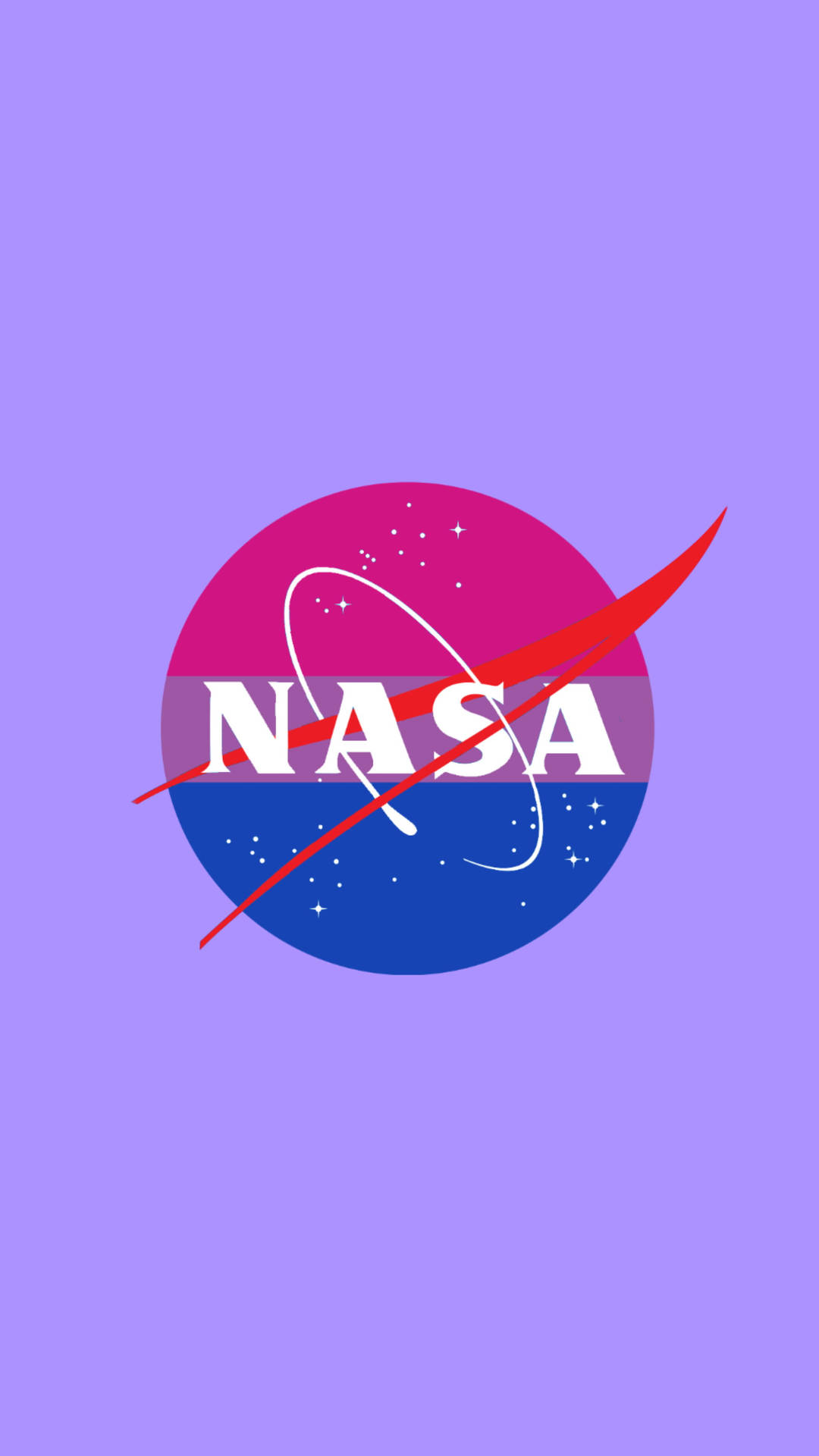 Nasa Iphone Logo Violet Background