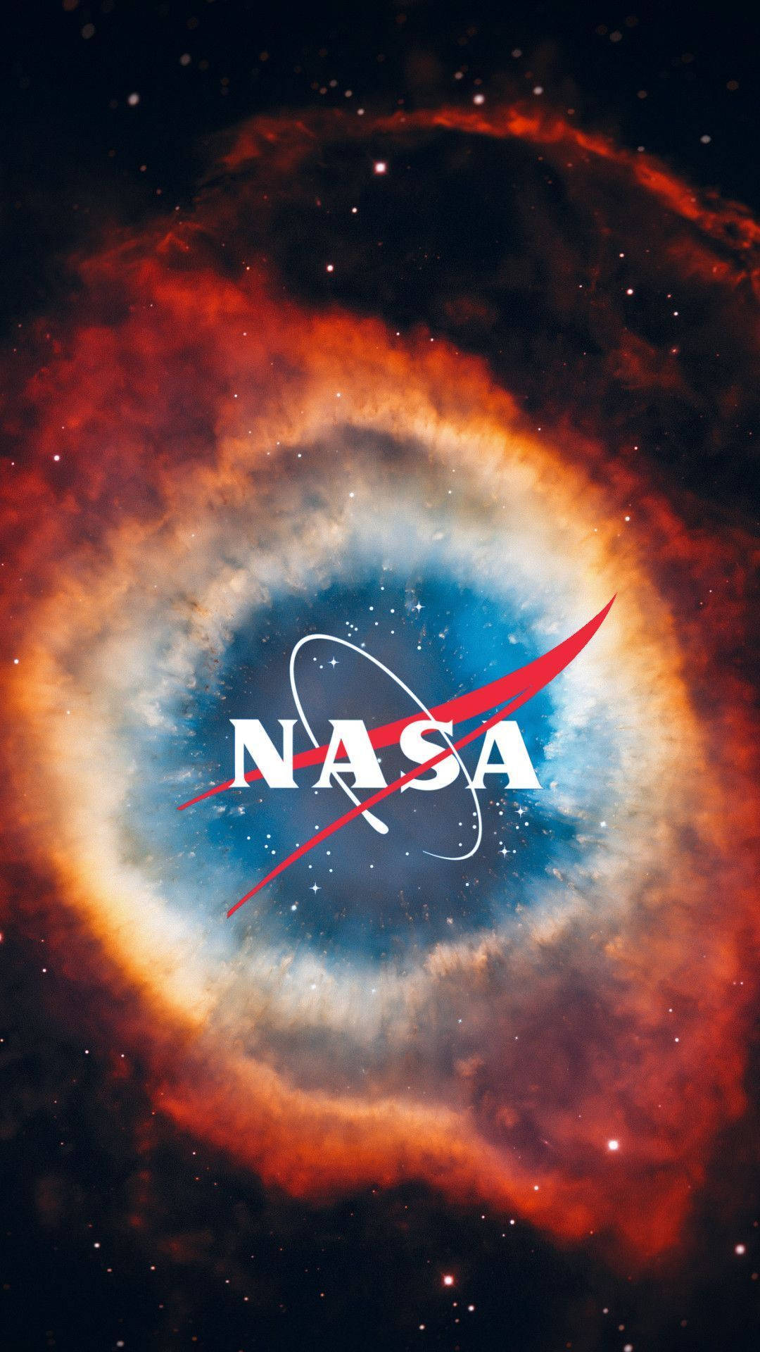 Nasa Logo Nebula Style For Iphone Background