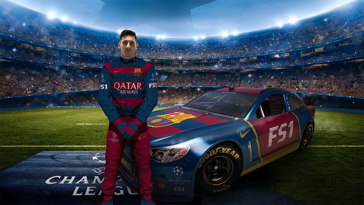 Nascar Meets Soccer Background