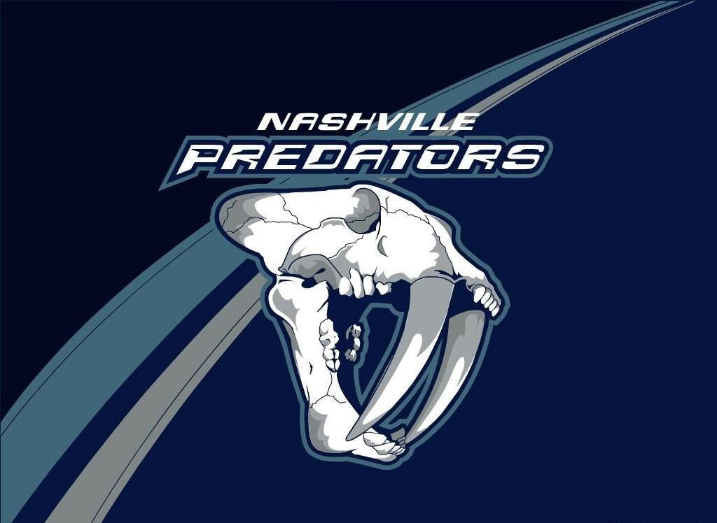 Nashville Predators Saber Tooth Skull Background
