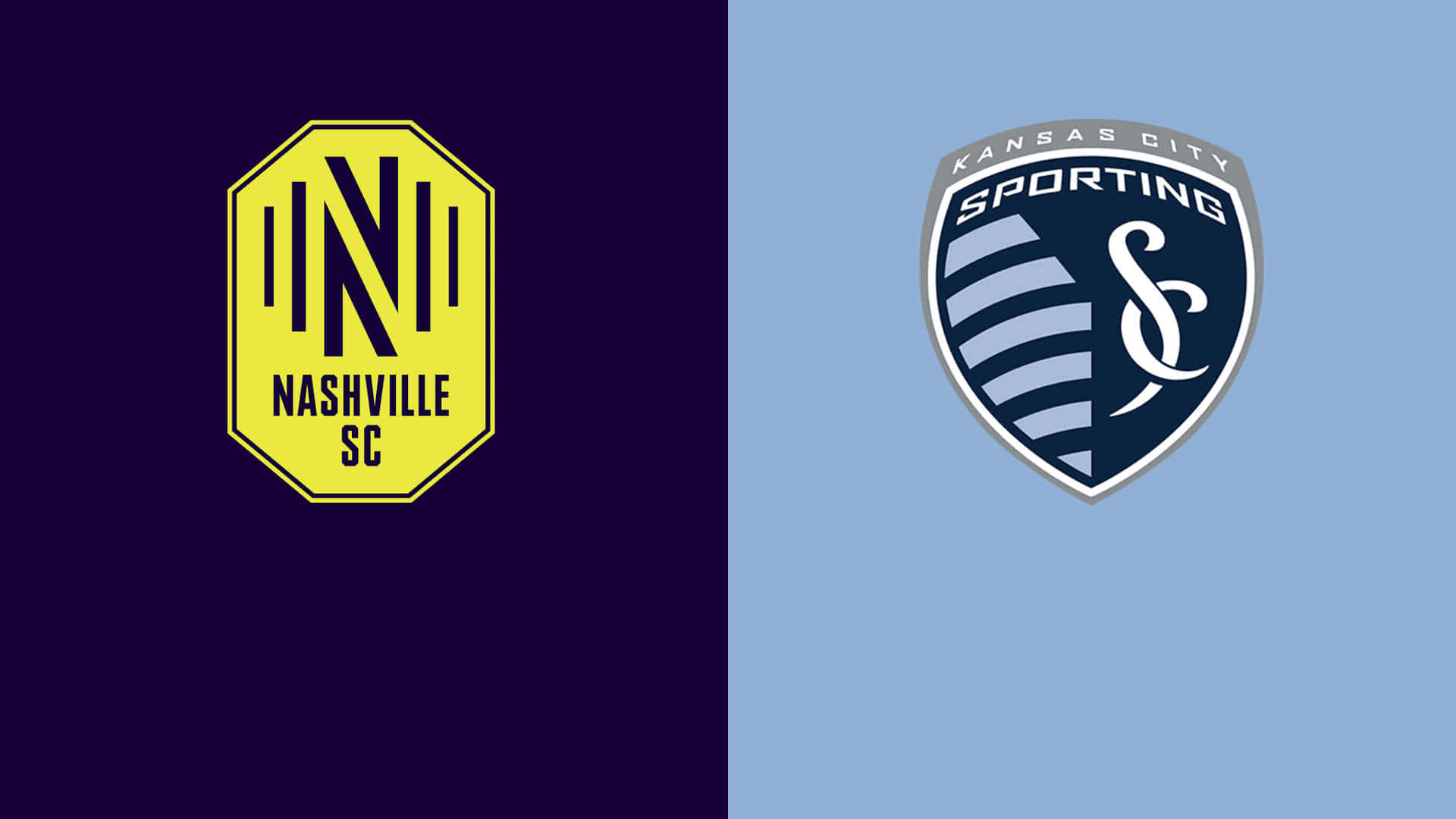 Nashville Sc And Sporting Kansas City Logos Background