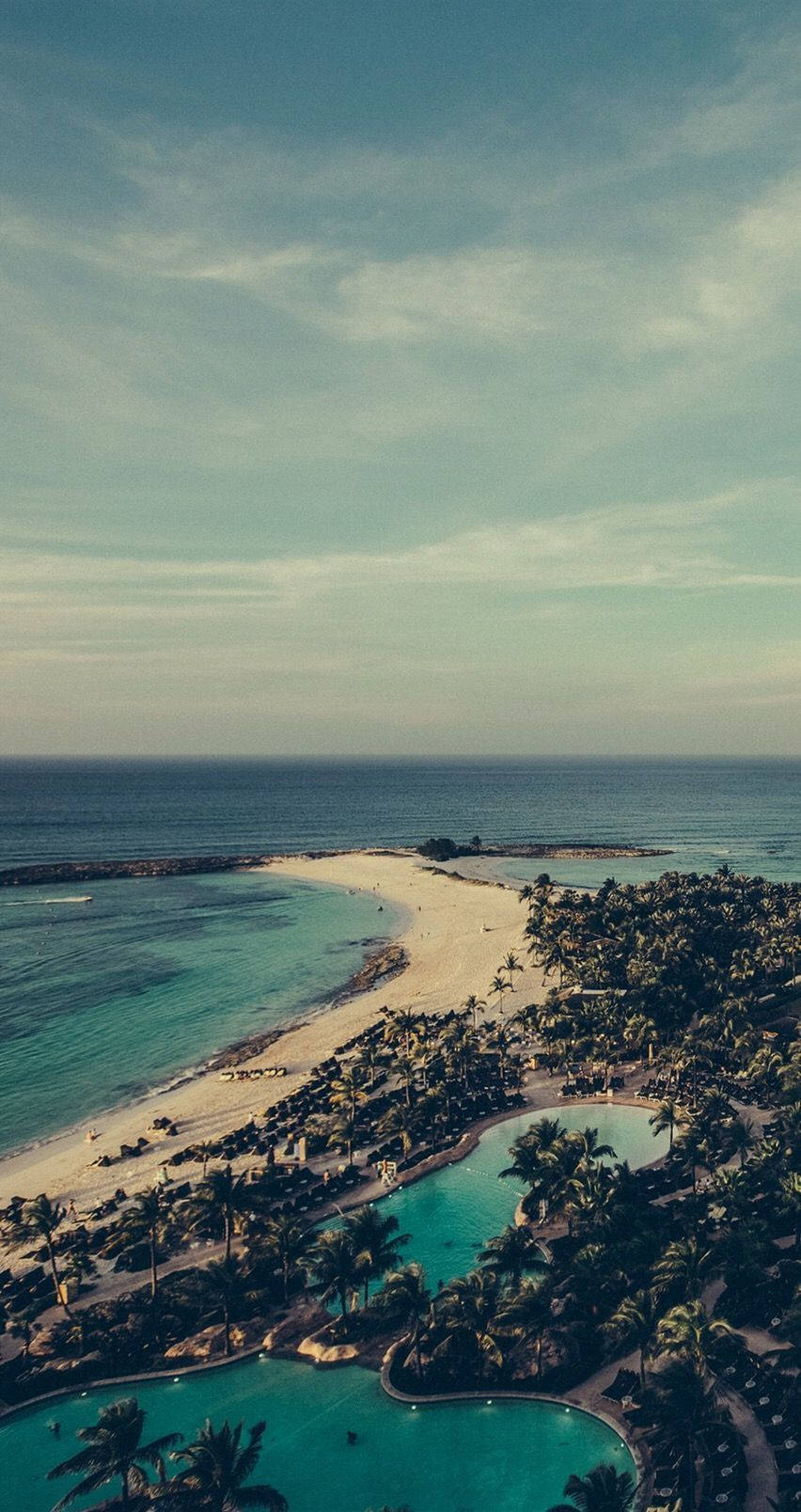 Nassau Bahamas Atlantis From Tower Background