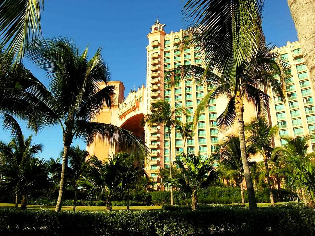 Nassau Bahamas Hotel Buildings Background