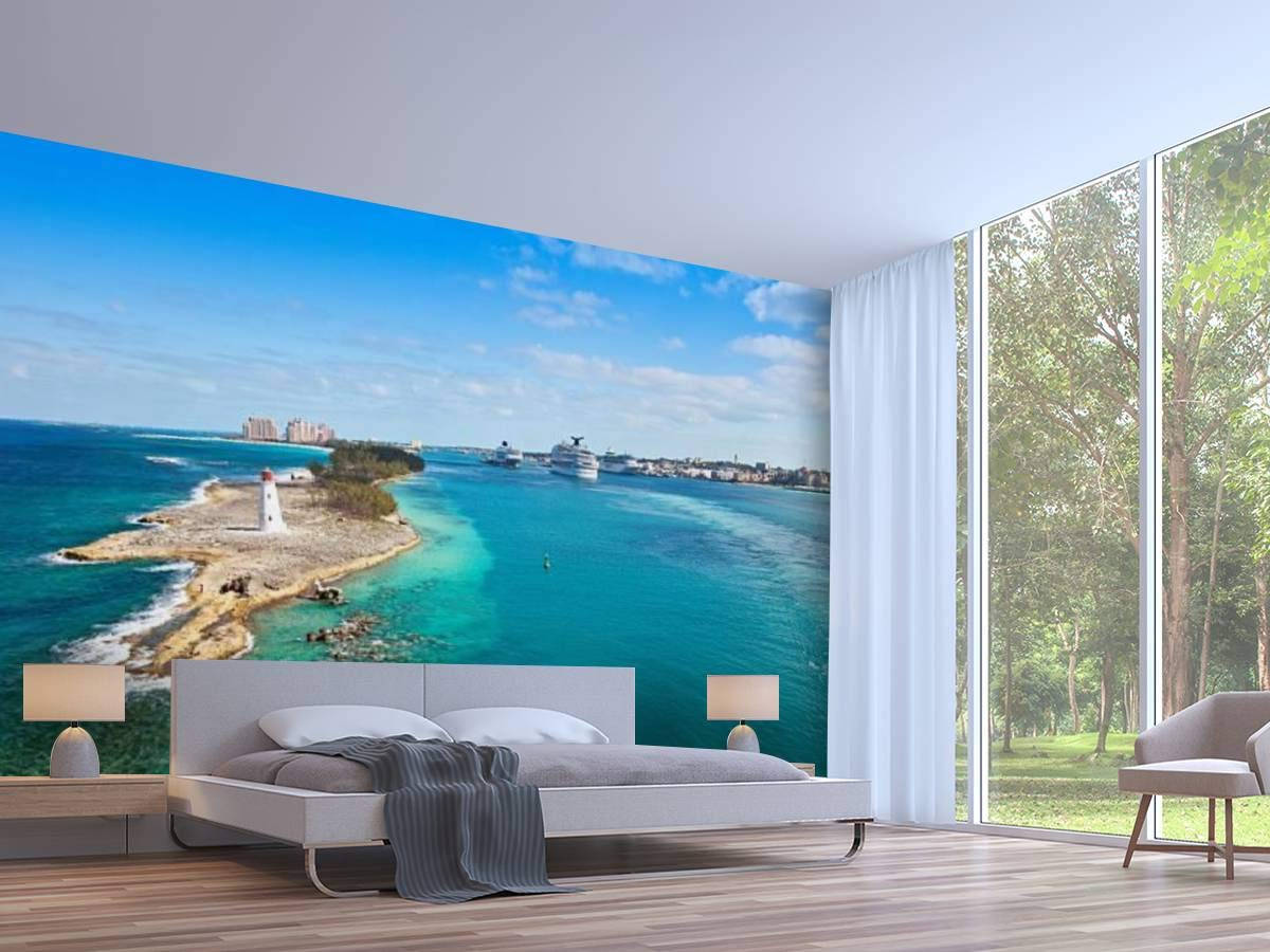 Nassau Bahamas Living Room Mural Background