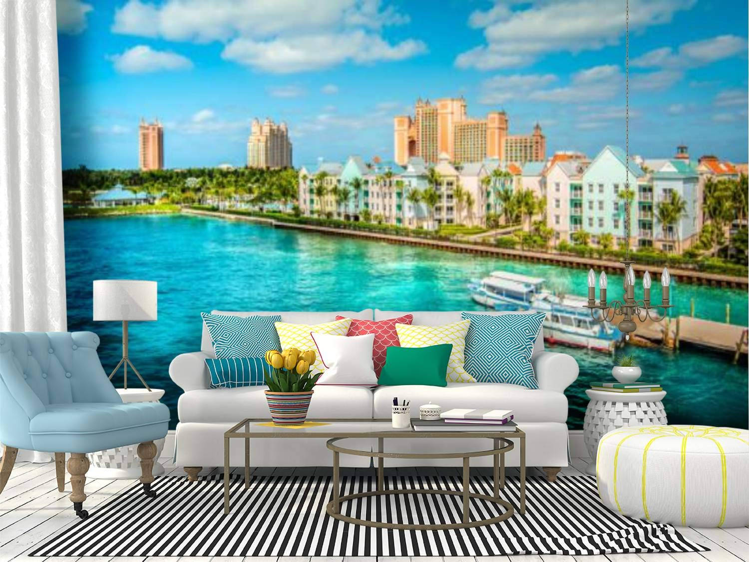 Nassau Bahamas Living Room Set Background