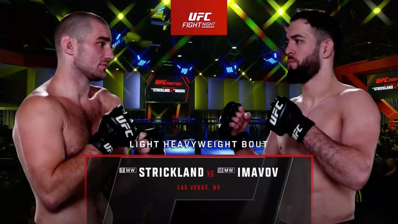 Nassourdine Imavov And Sean Strickland Background