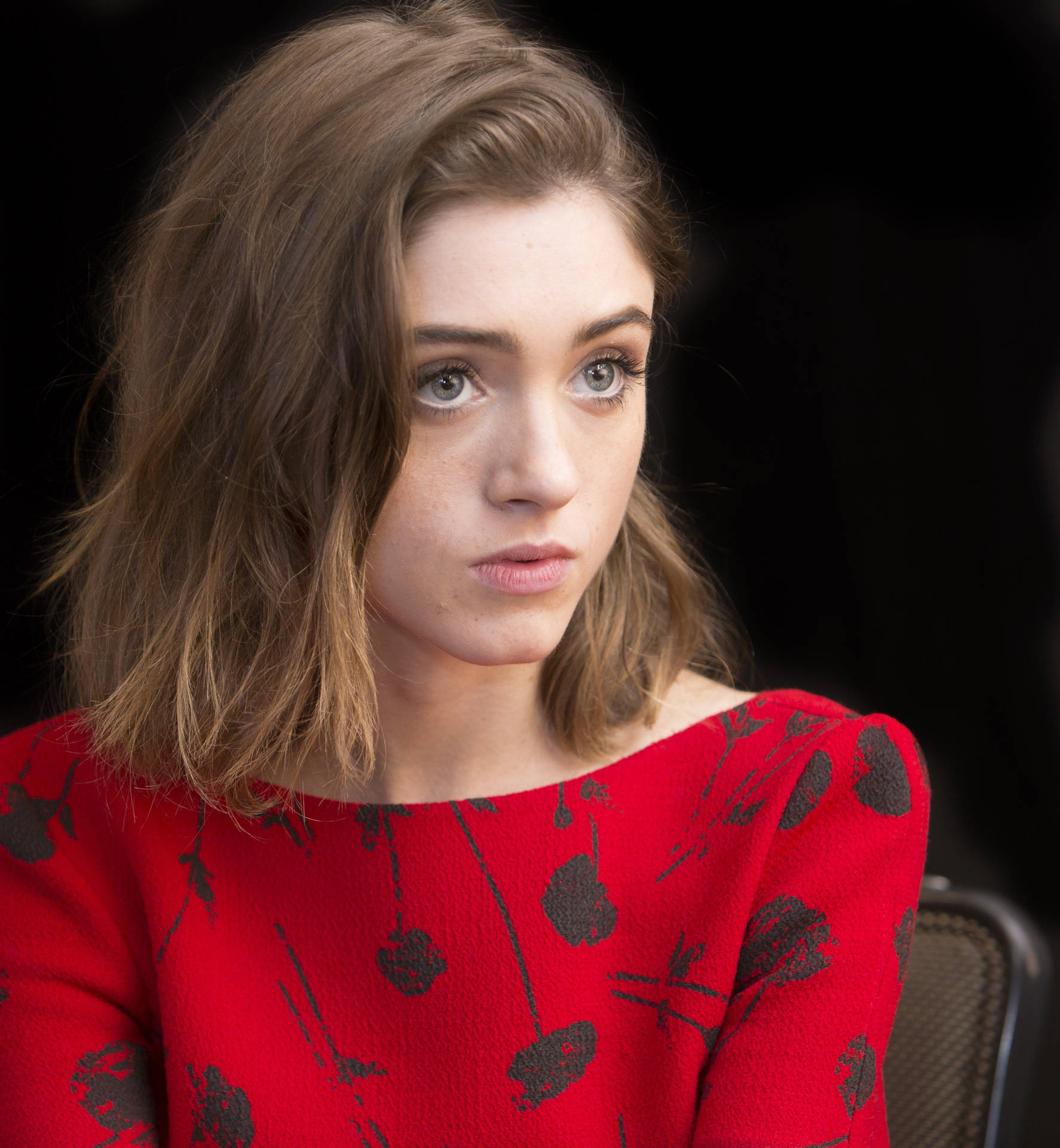 Natalia Dyer No Makeup Background