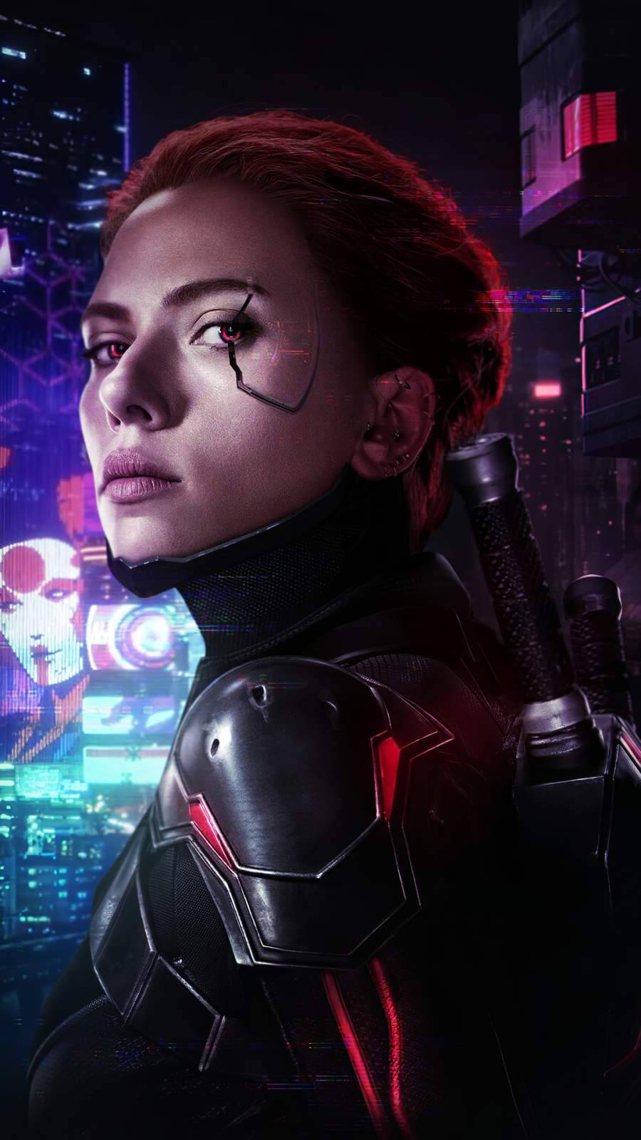Natasha Romanoff Cyberpunk Iphone X
