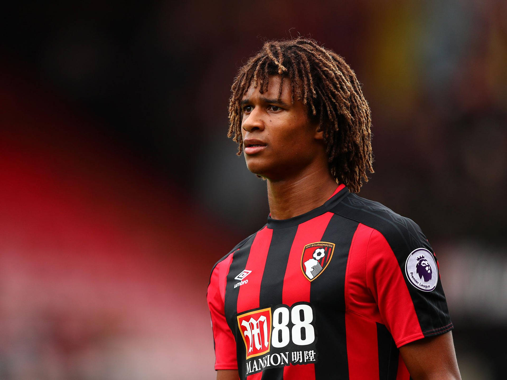 Nathan Ake Afc Bournemouth Side Profile Background