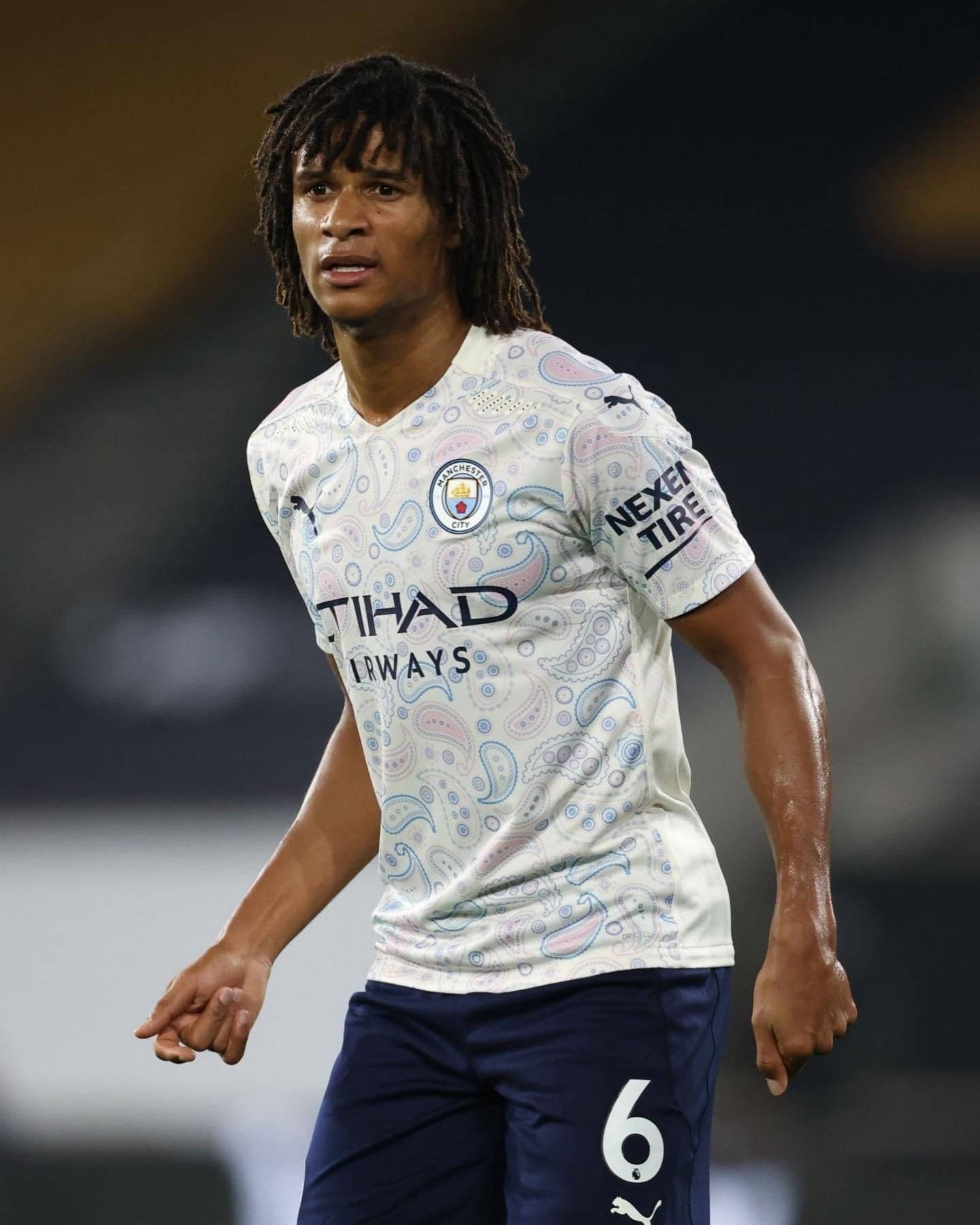 Nathan Ake White Manchester City Jersey