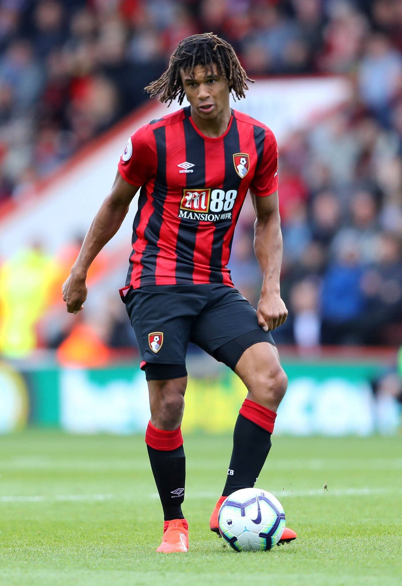 Nathan Ake With Football Full Body