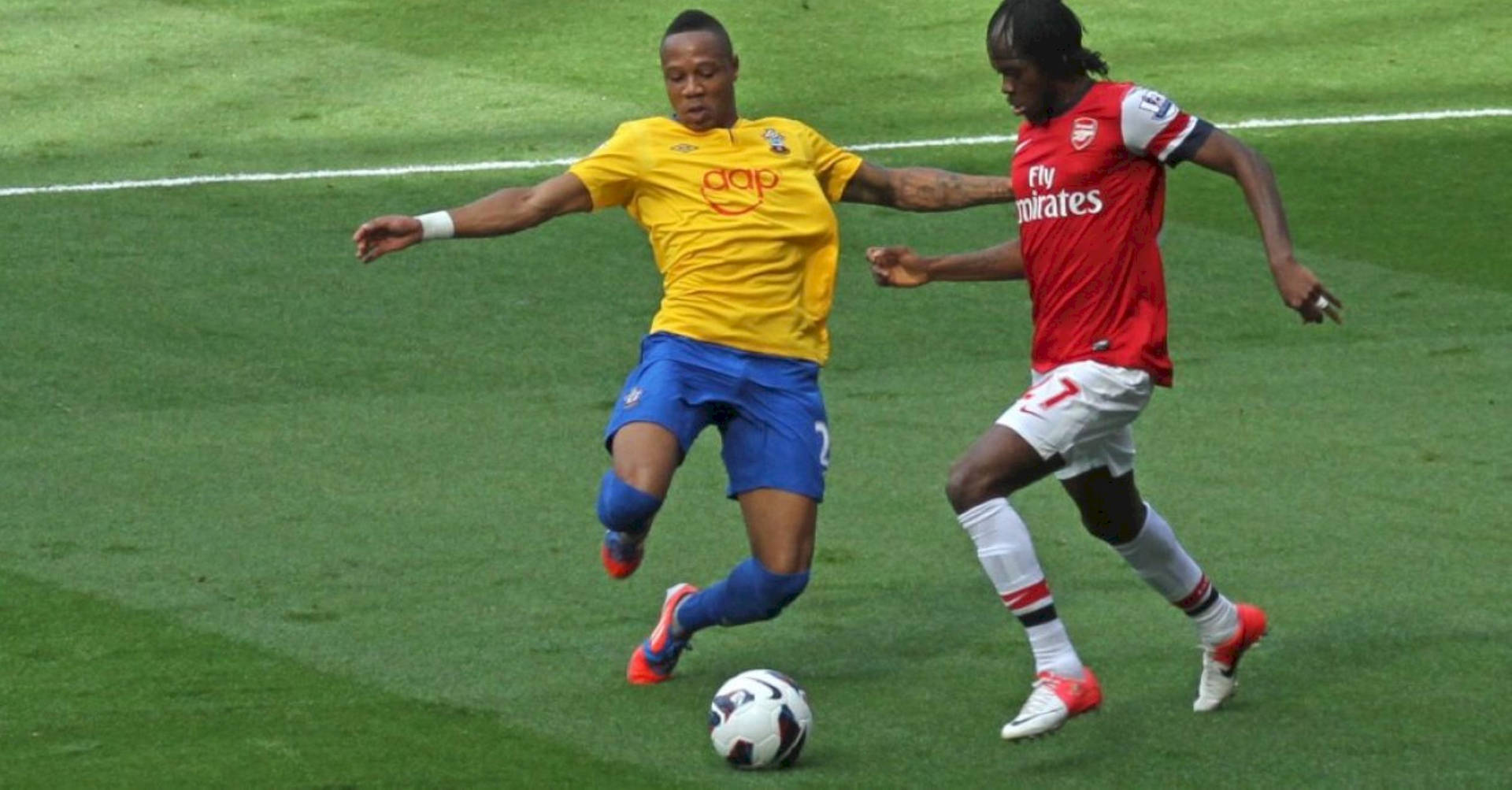 Nathaniel Clyne And Opponent Full Body