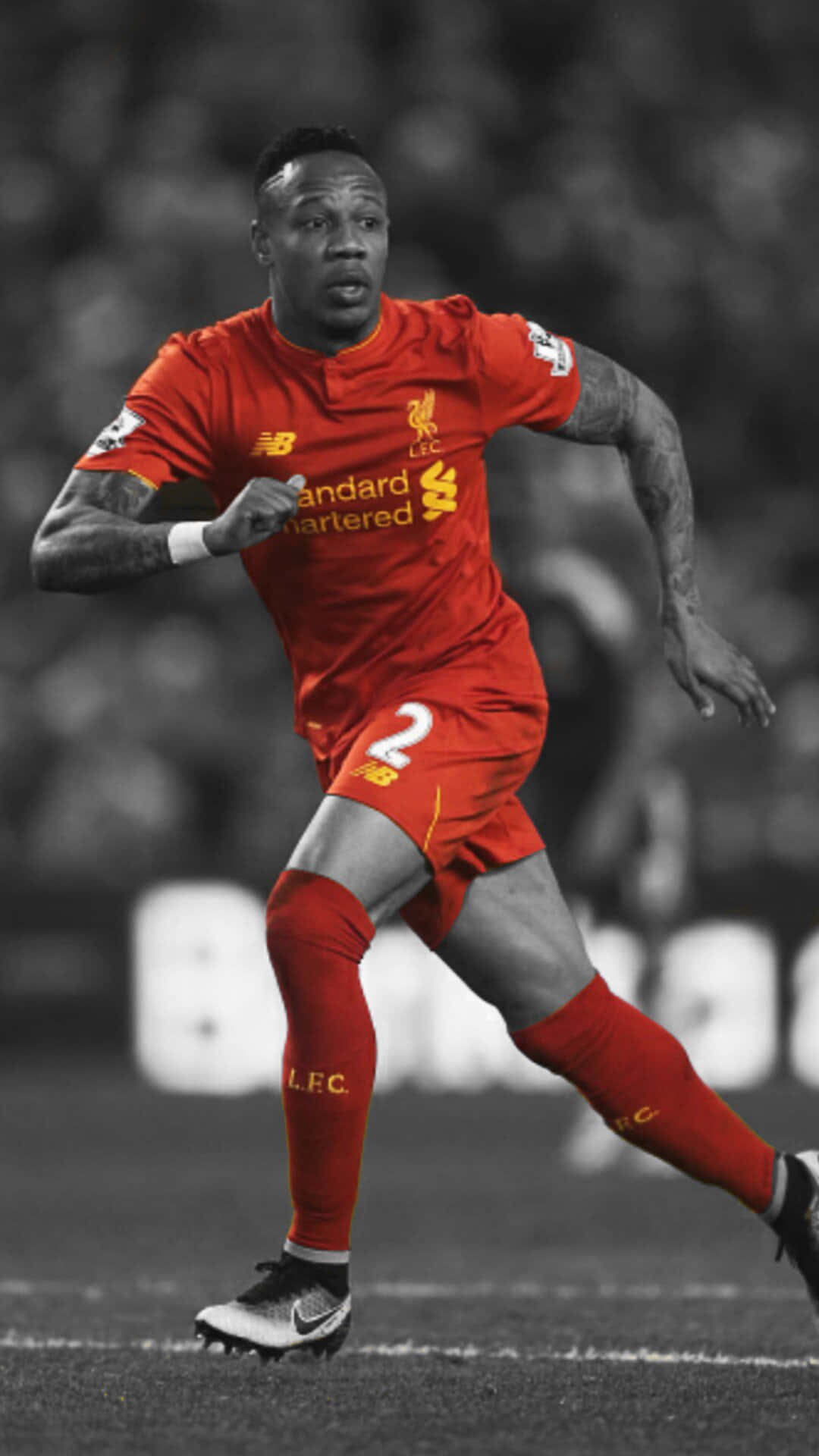 Nathaniel Clyne Full Body Selective Color Background