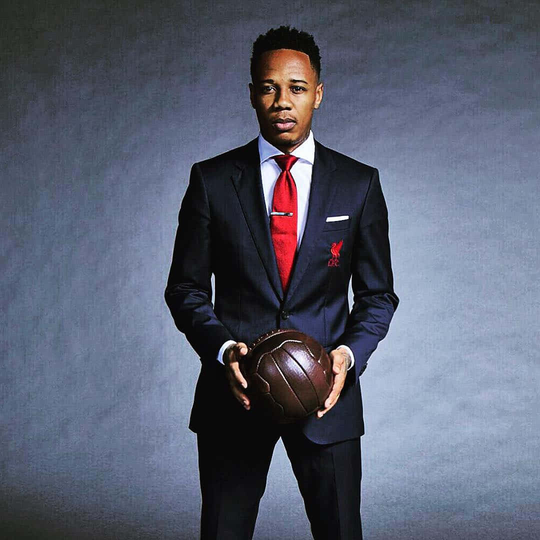 Nathaniel Clyne In A Suit Background