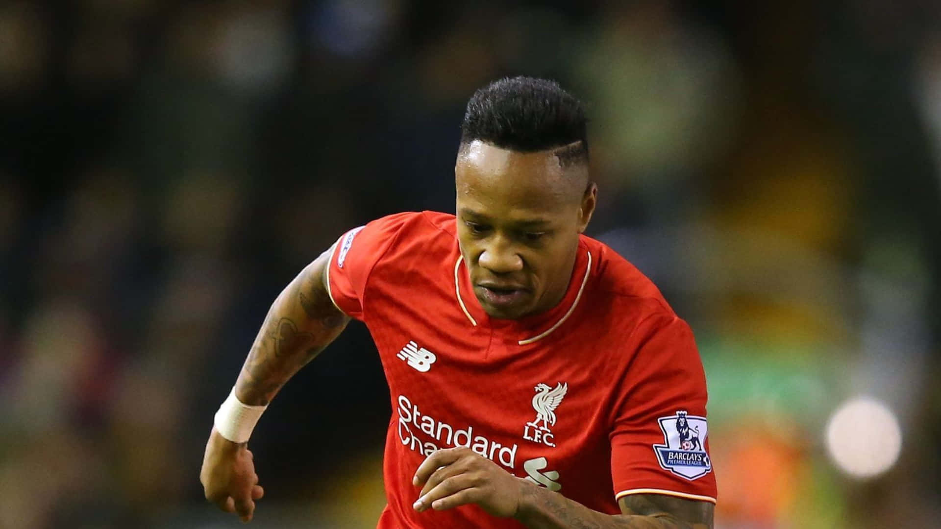 Nathaniel Clyne Looking Down While Running