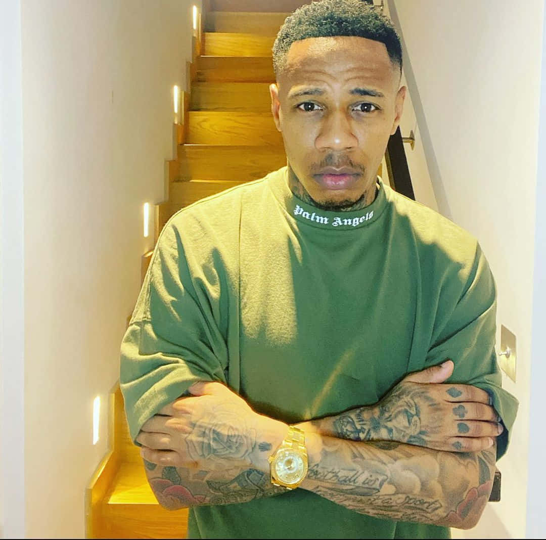 Nathaniel Clyne - Off The Pitch In Casual Green Style