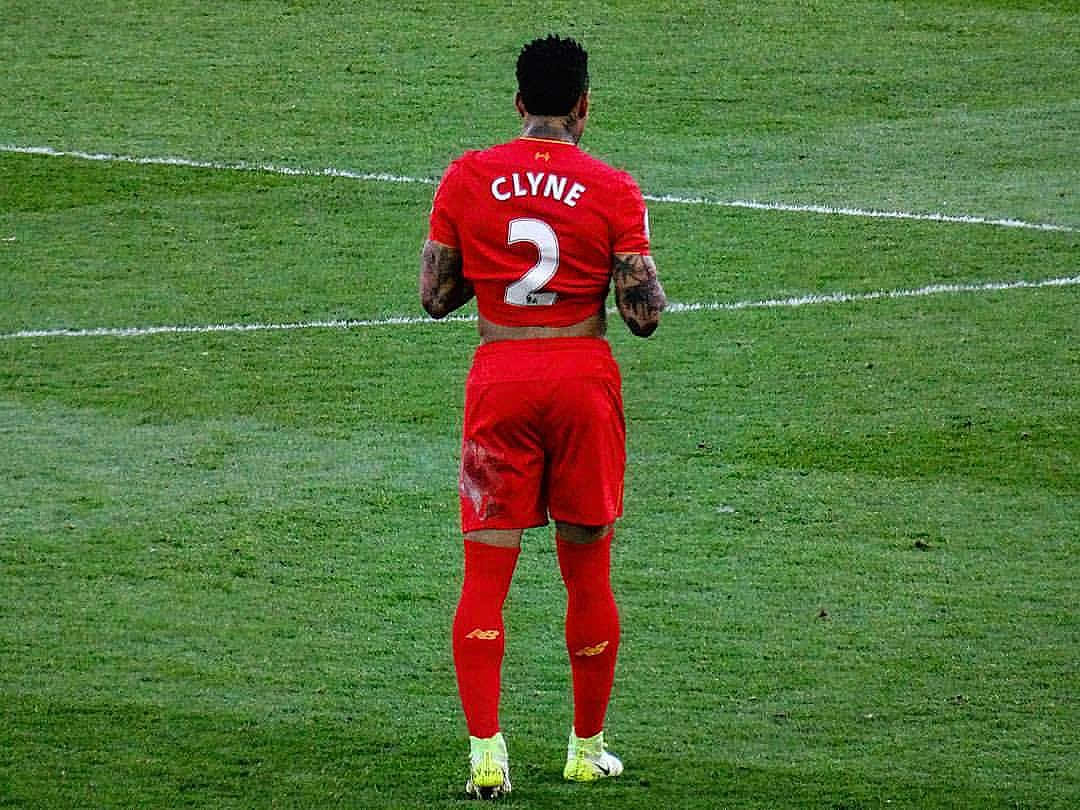 Nathaniel Clyne Red Jersey From Behind