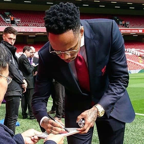 Nathaniel Clyne Signing An Autograph